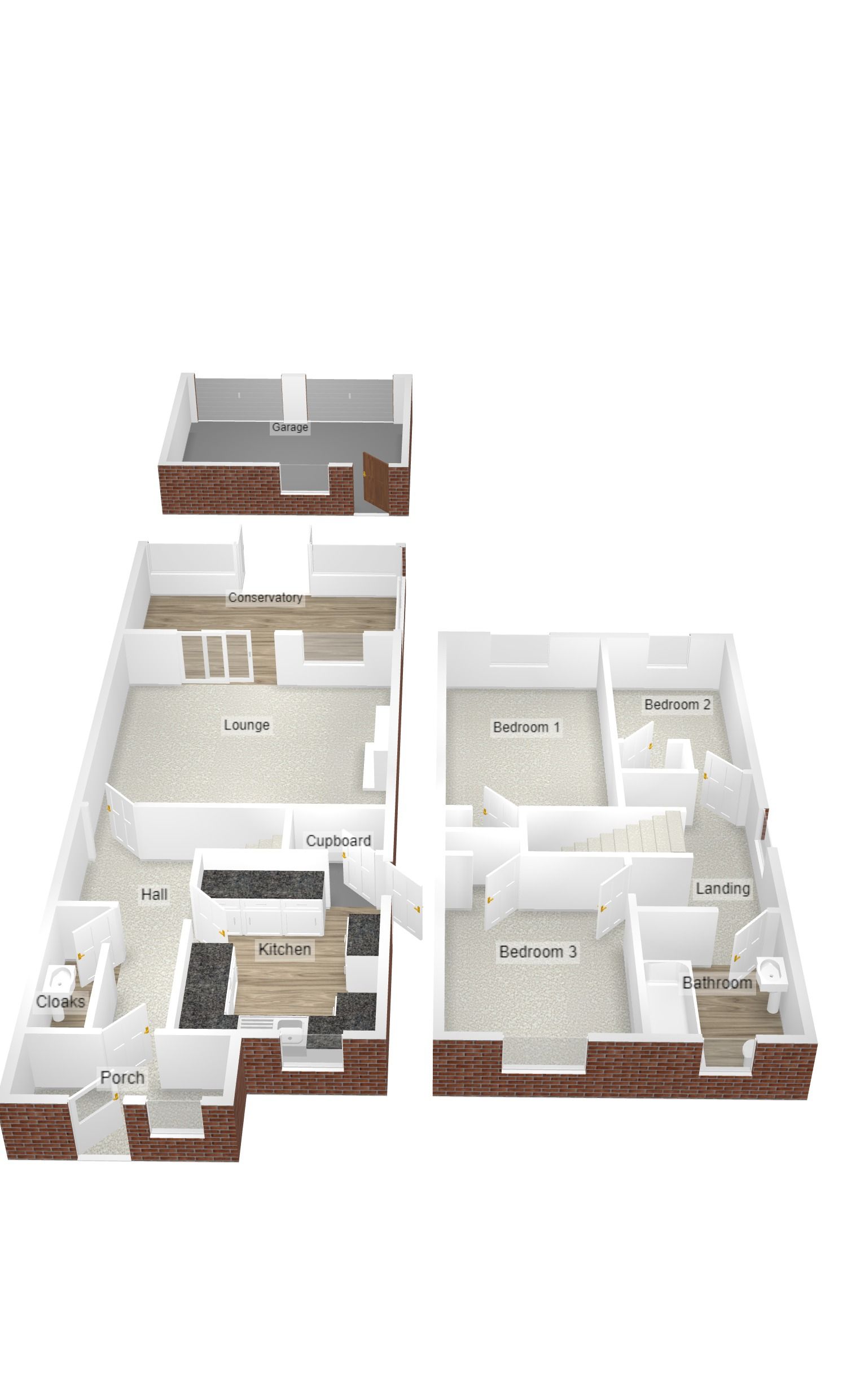 3 bedroom semi-detached house Sold in Coventry - Floorplan 2.