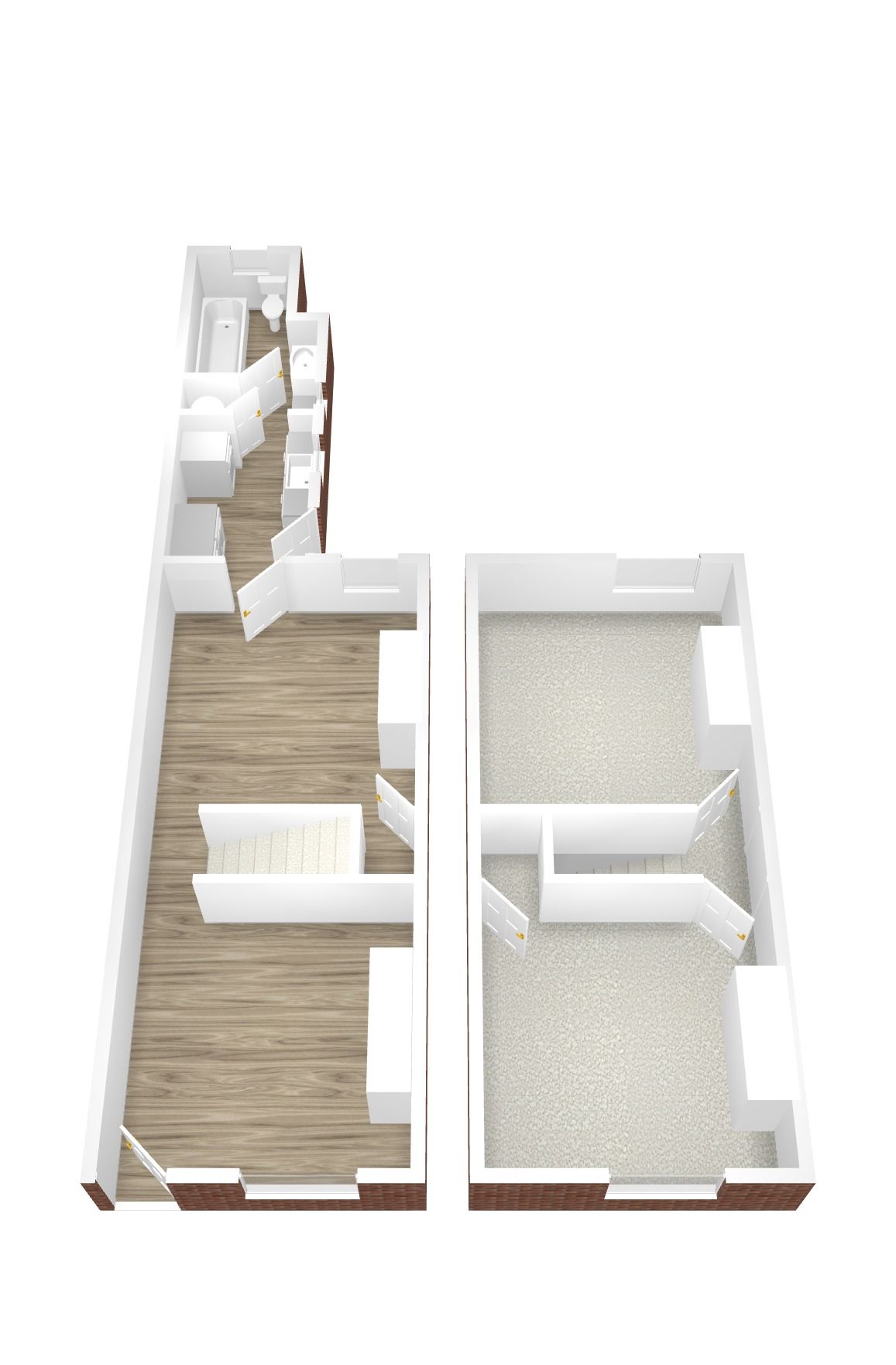 2 bedroom mid terraced house Sold in Coventry - Floorplan 1.