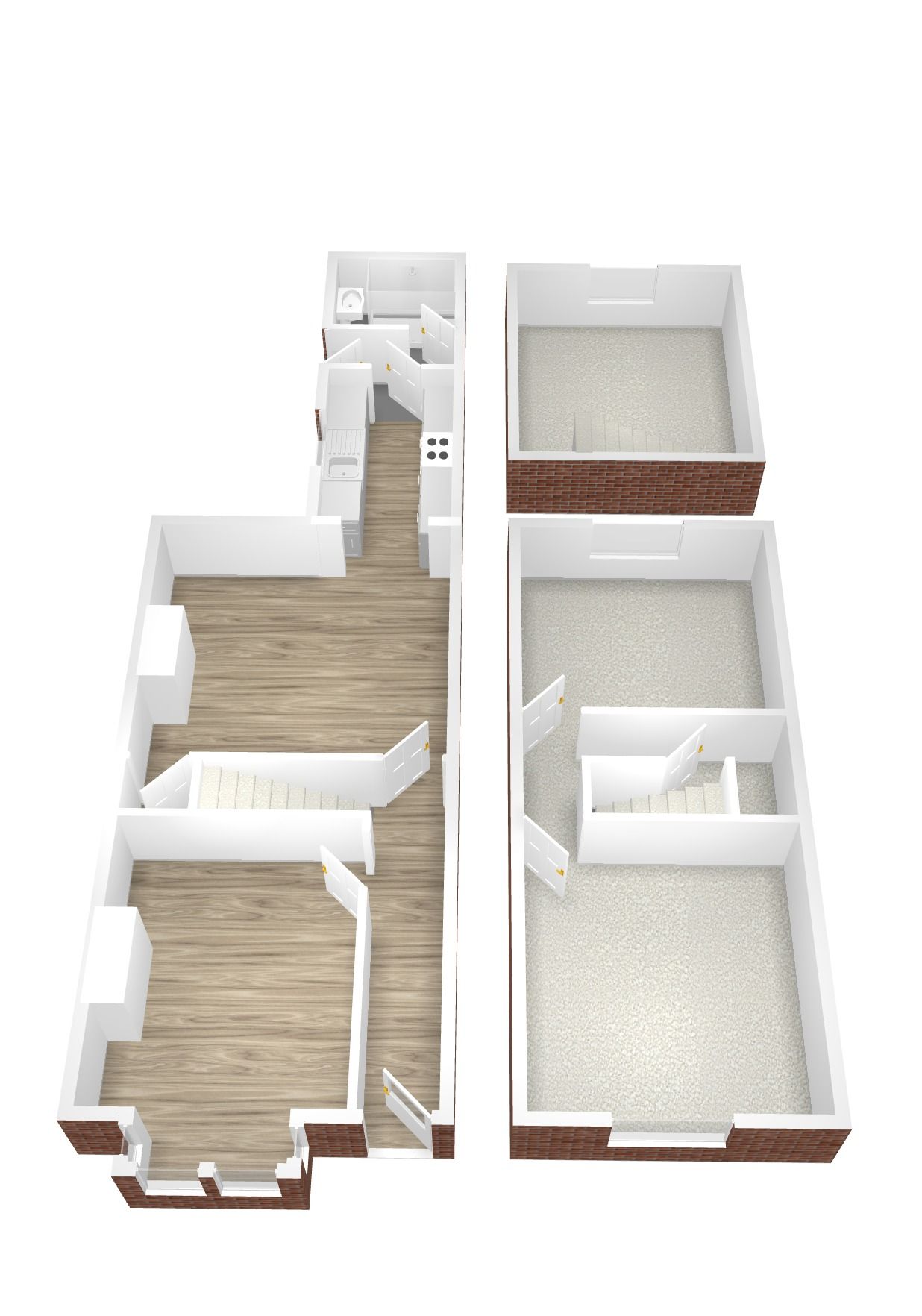 3 bedroom mid terraced house Let in Coventry - Floorplan 1.