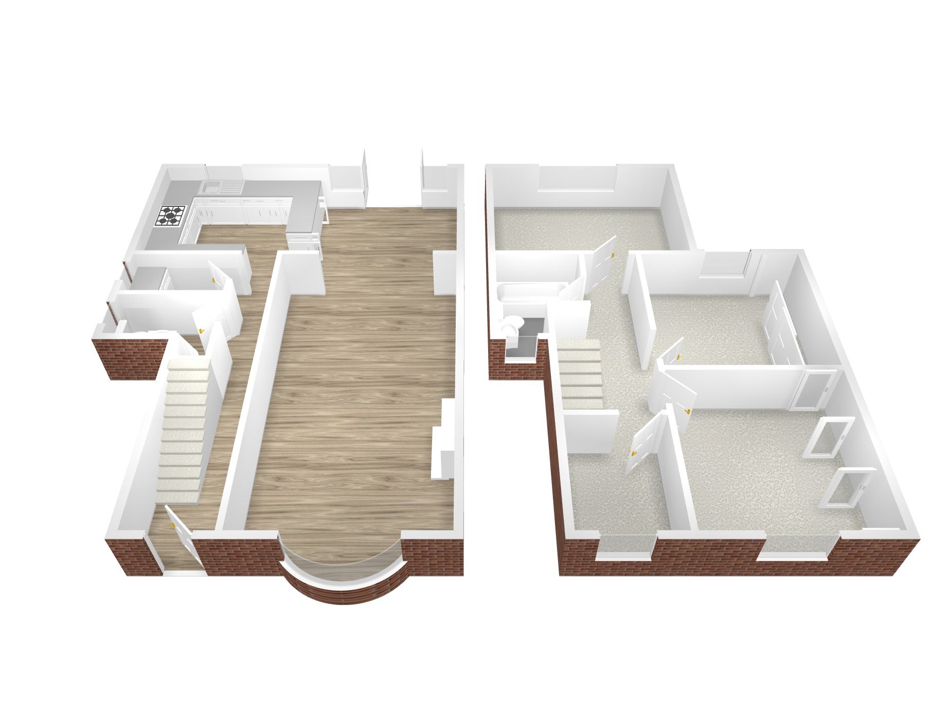 4 bedroom semi-detached house Sold in Coventry - Floorplan 1.