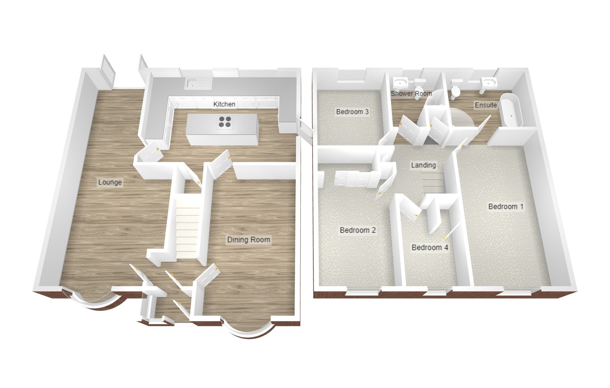 4 bedroom semi-detached house Sold in Coventry - Floorplan 1.