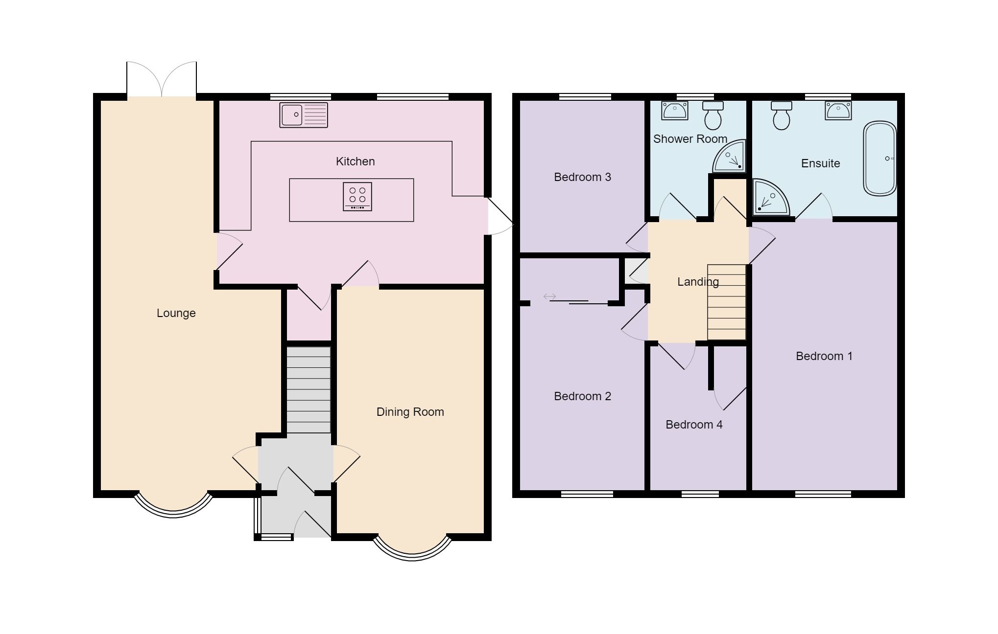 4 bedroom semi-detached house Sold in Coventry - Floorplan 2.