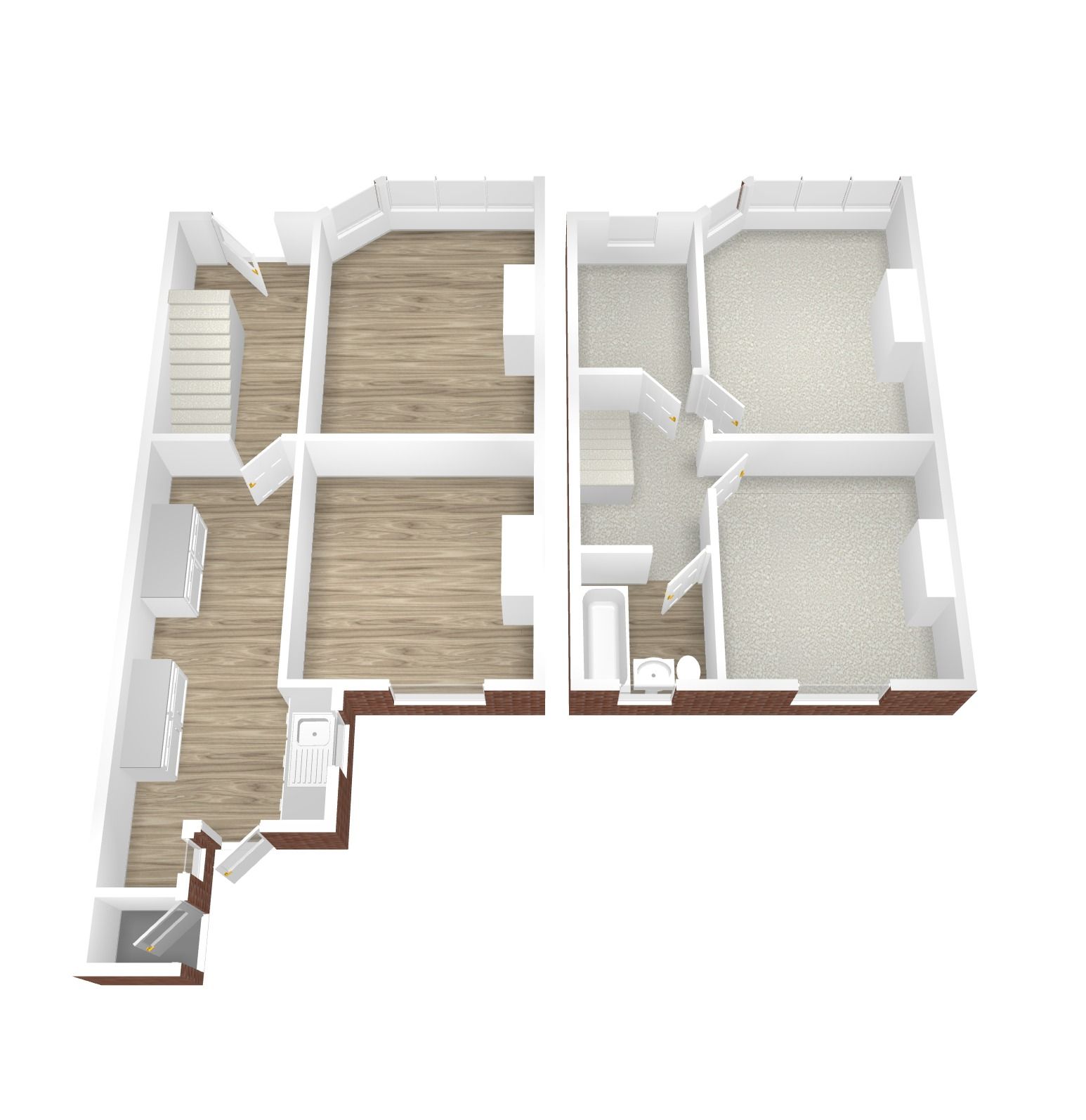3 bedroom end terraced house Sold in Coventry - Floorplan 1.