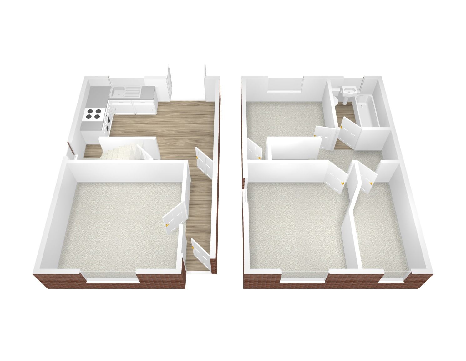 3 bedroom semi-detached house Sold in Coventry - Floorplan 2.