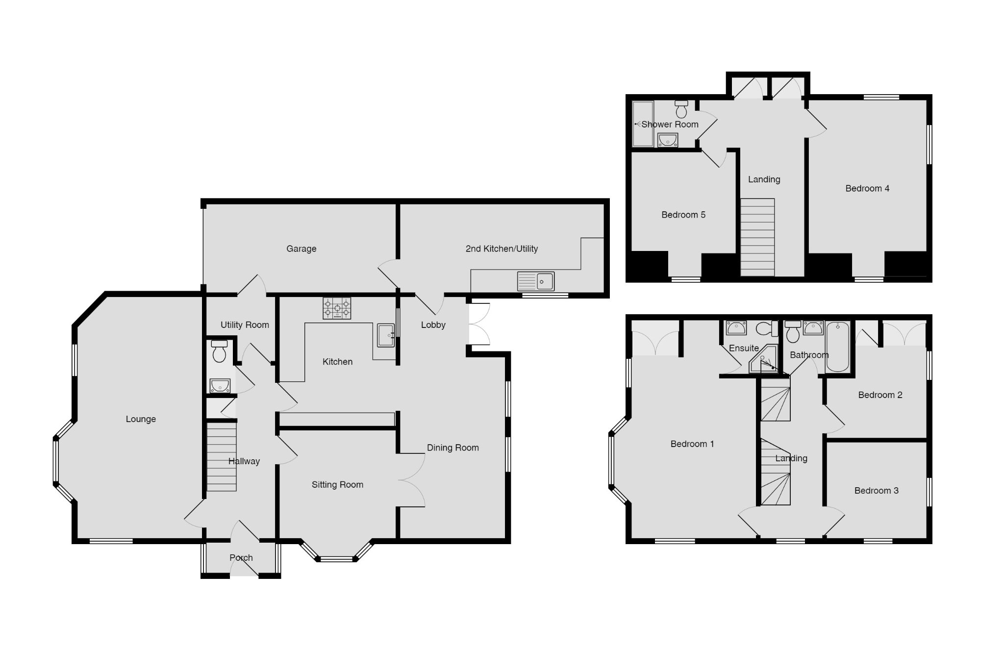 5 bedroom detached house Sold in Coventry - Floorplan 1.