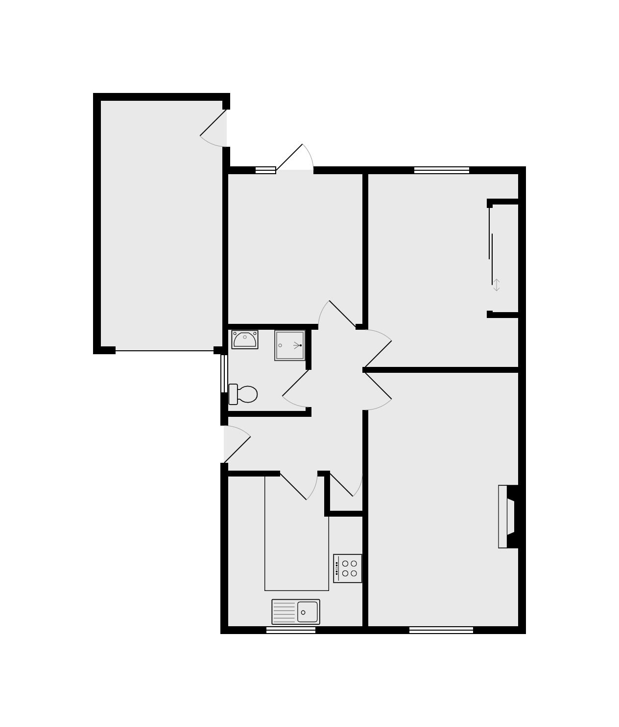 2 bedroom semi-detached bungalow Sold in Coventry - Floorplan 2.