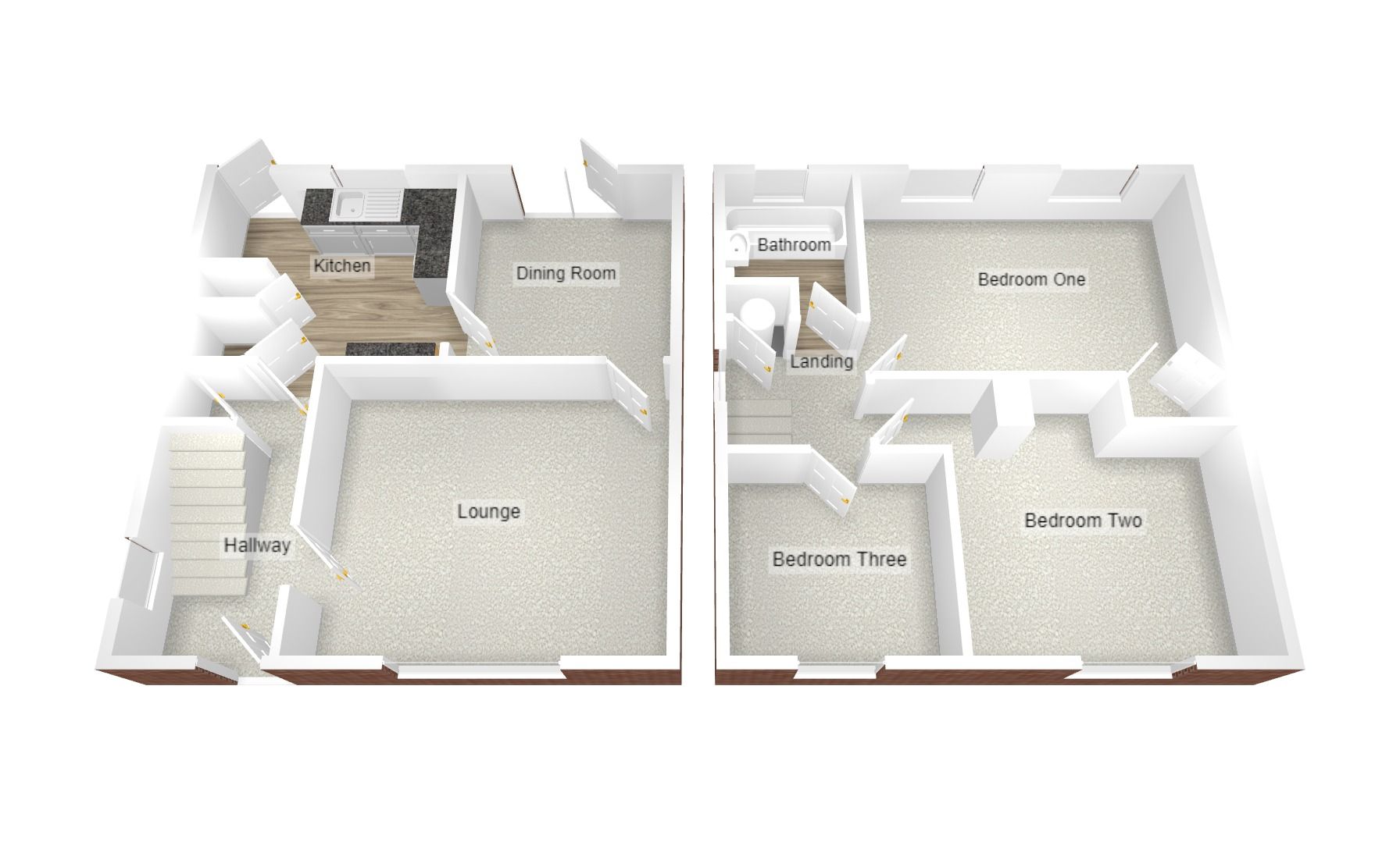 3 bedroom semi-detached house Sold in Coventry - Floorplan 2.