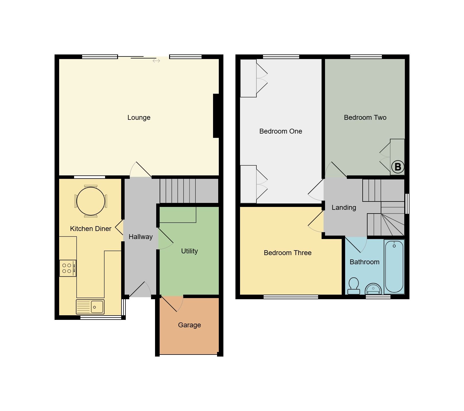 3 bedroom end terraced house Sold in Coventry - Floorplan 1.
