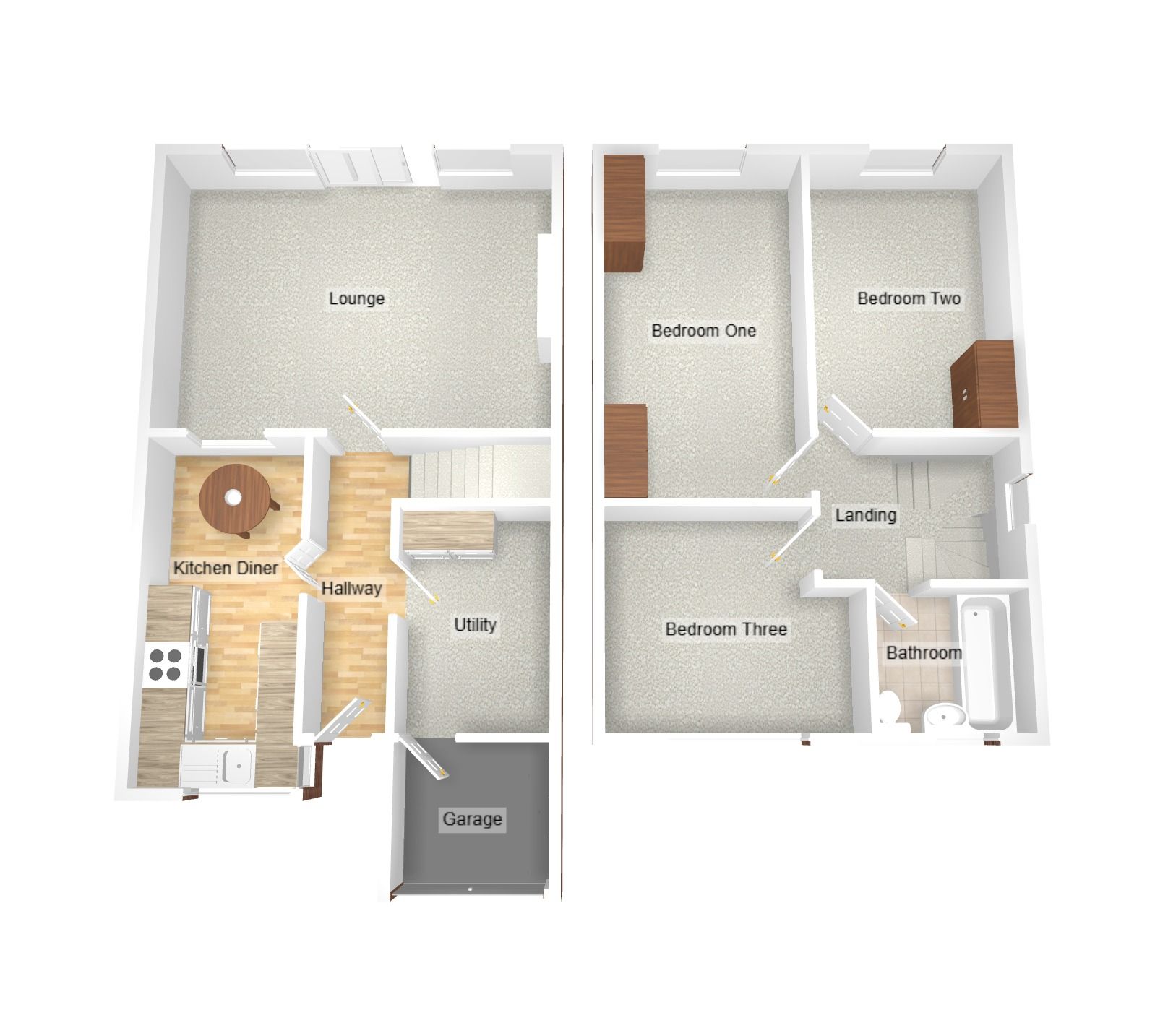 3 bedroom end terraced house Sold in Coventry - Floorplan 2.