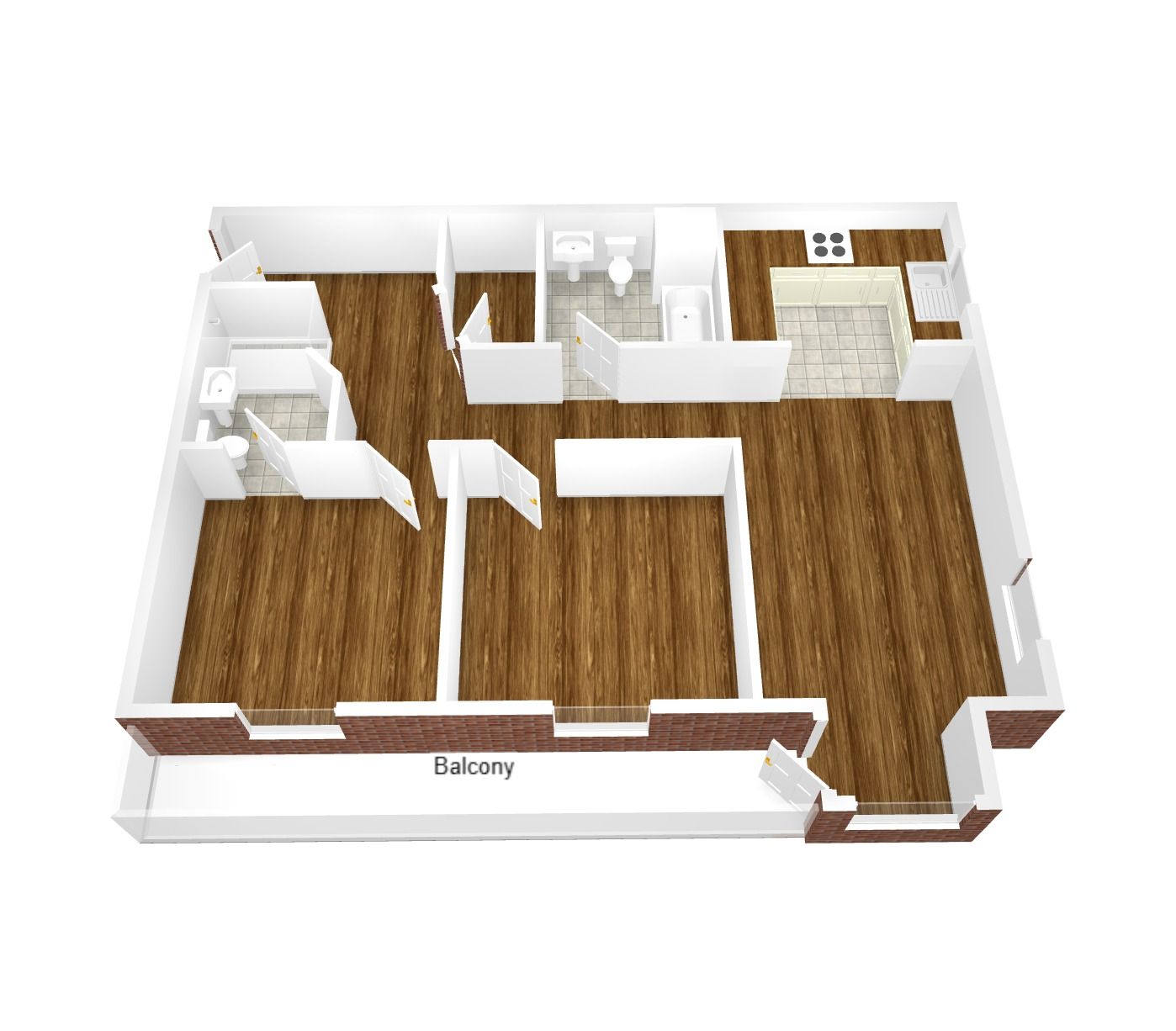 2 bedroom apartment flat/apartment Sold in Coventry - Floorplan 1.