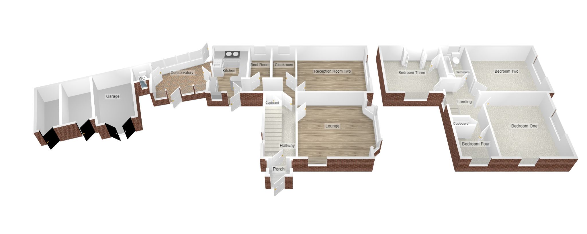 4 bedroom detached house Sold in Coventry - Floorplan 1.