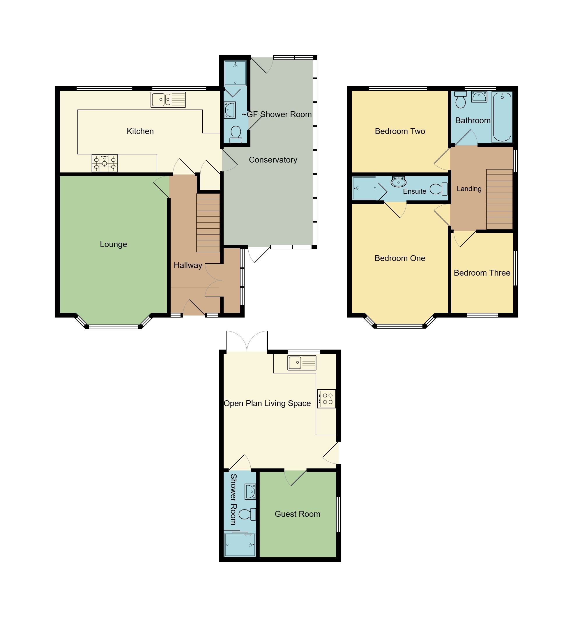 3 bedroom semi-detached house Sold in Coventry - Floorplan 1.