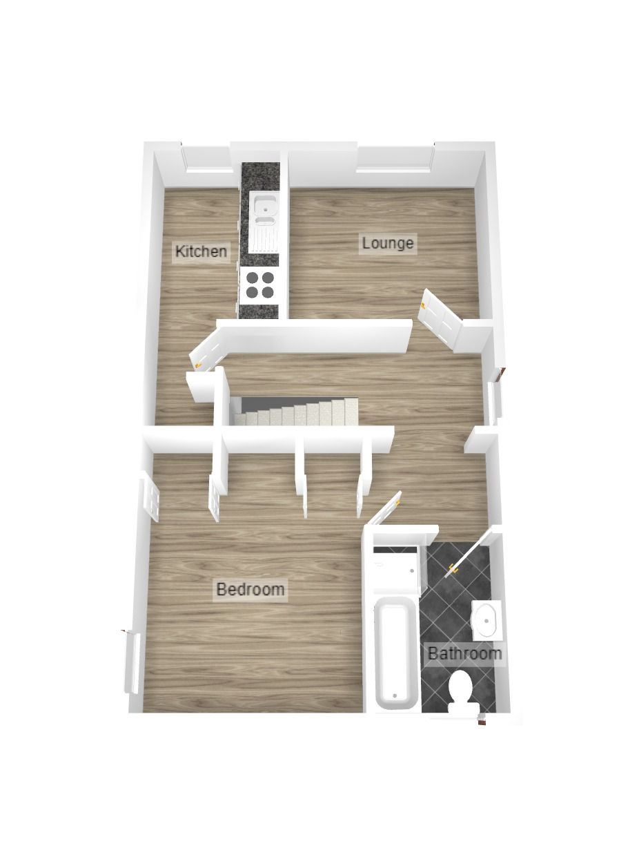 1 bedroom apartment flat/apartment Let in Coventry - Floorplan 2.