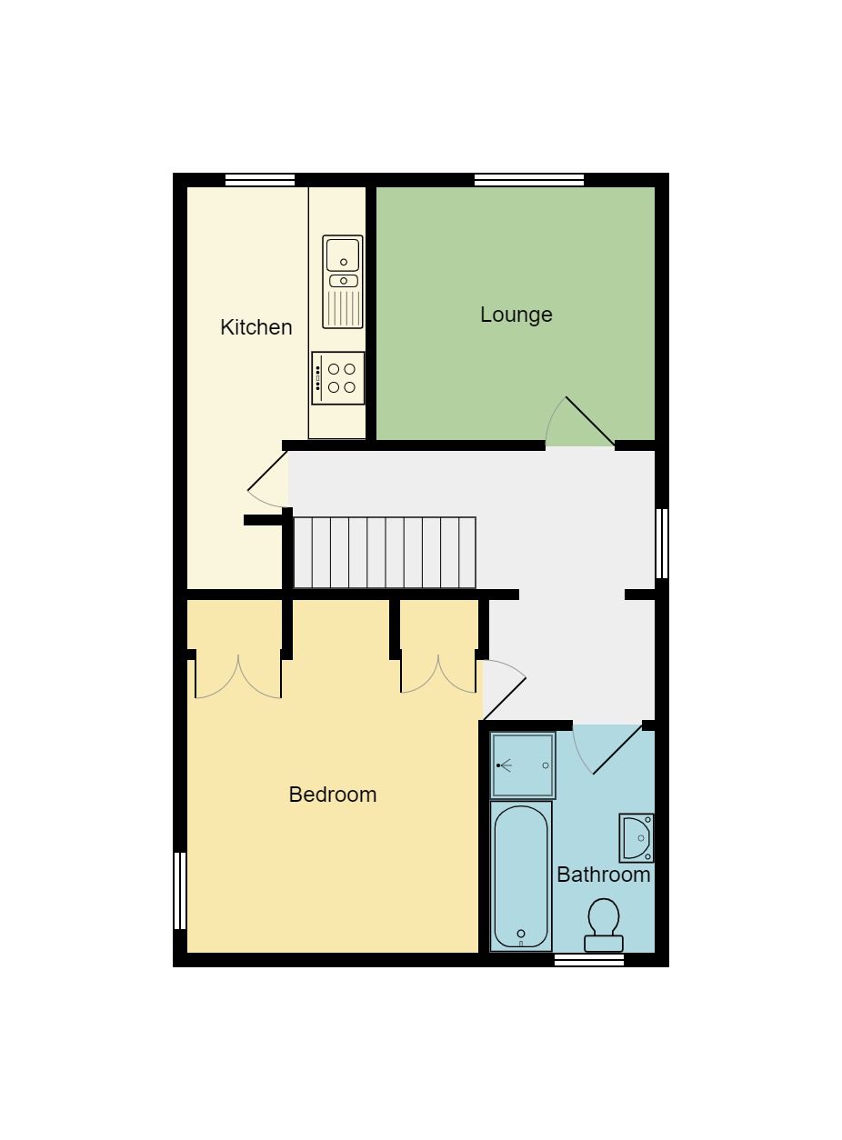 1 bedroom apartment flat/apartment Let in Coventry - Floorplan 1.