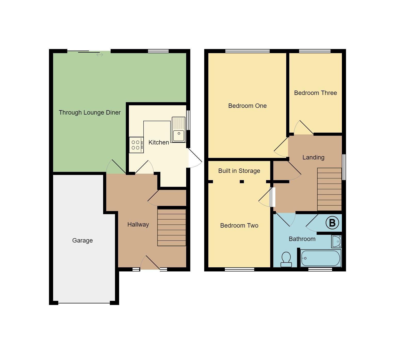 3 bedroom semi-detached house Sold in Coventry - Floorplan 1.