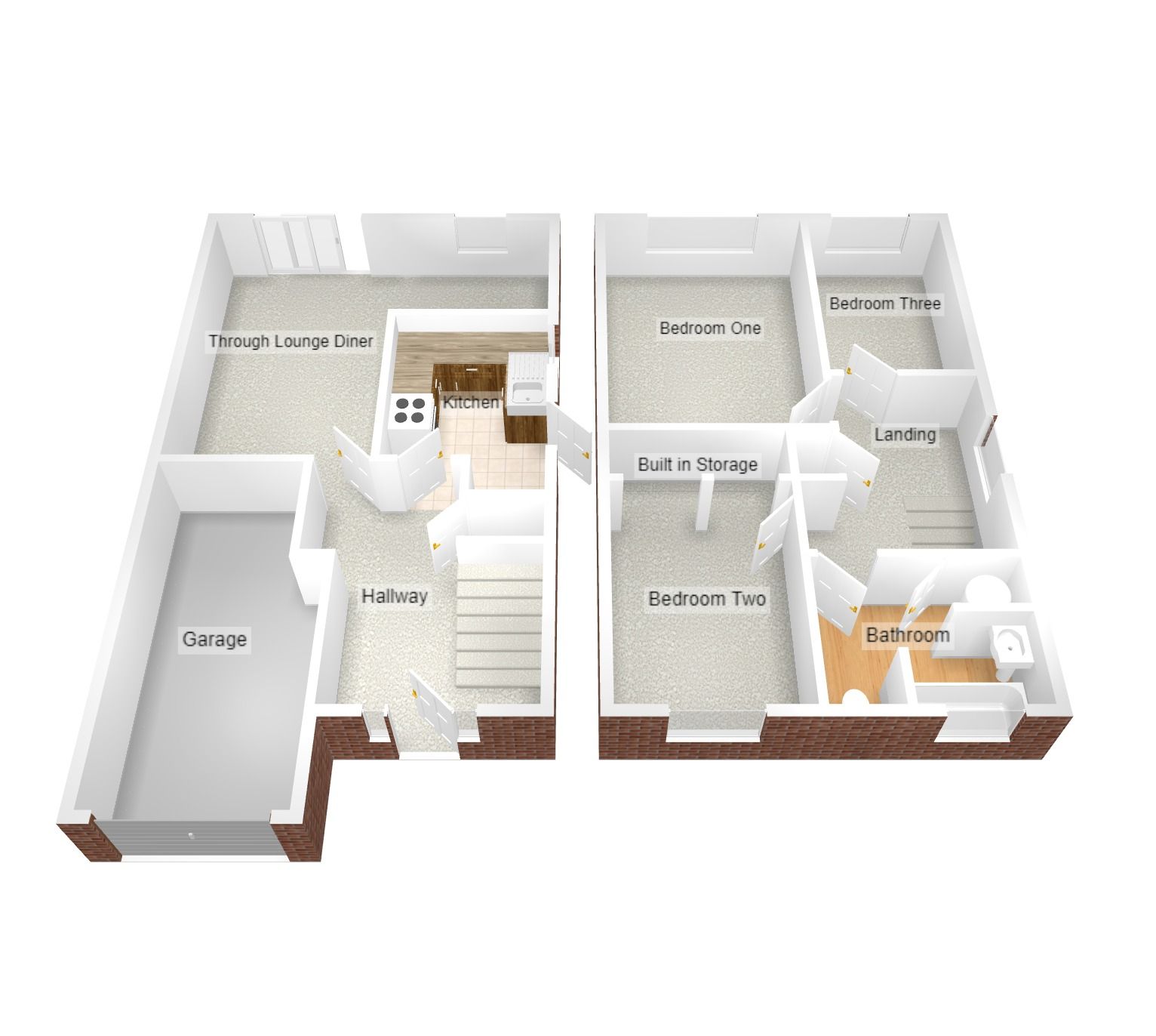 3 bedroom semi-detached house Sold in Coventry - Floorplan 2.