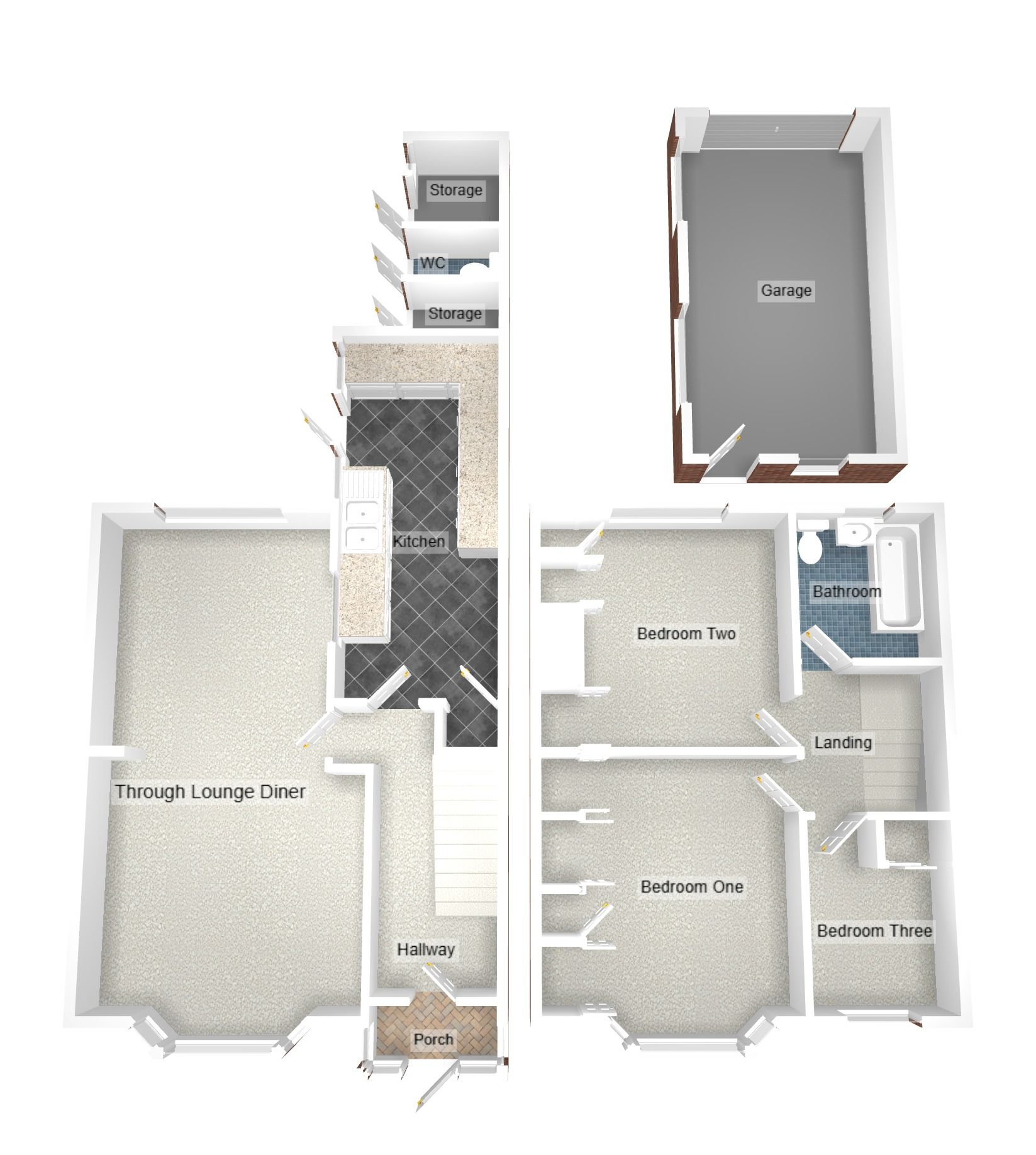 3 bedroom end terraced house Sale Agreed in Coventry - Floorplan 2.