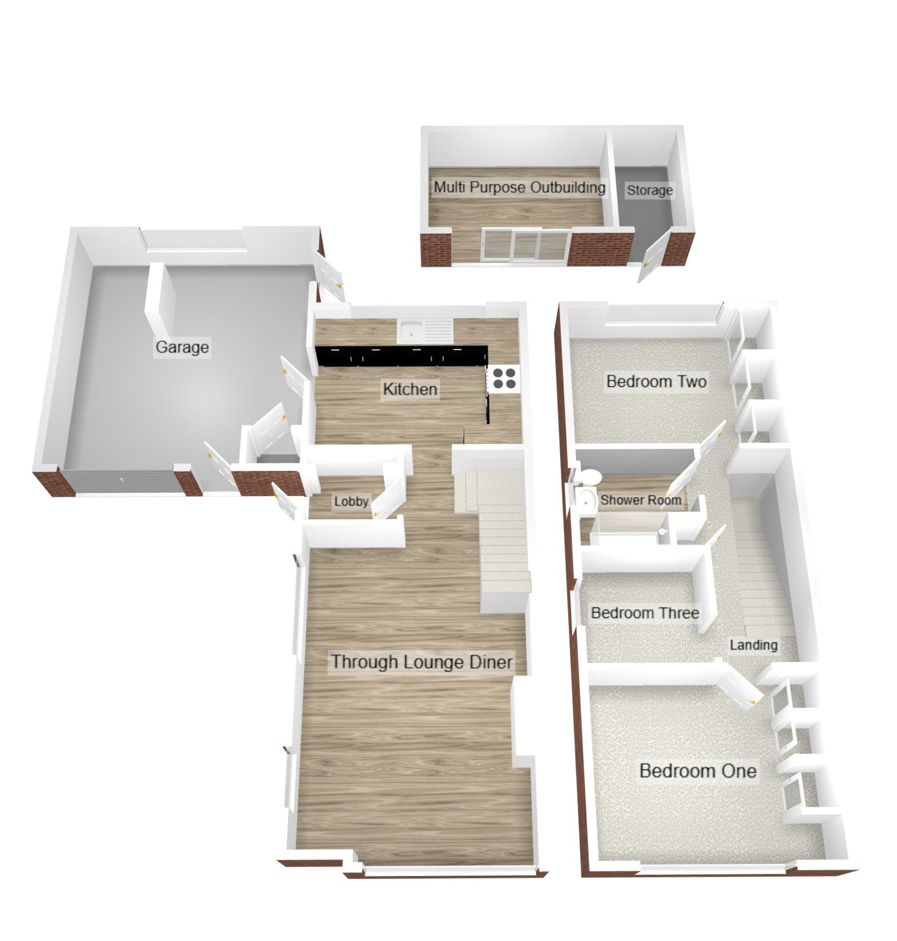 3 bedroom semi-detached house SSTC in Coventry - Floorplan 1.