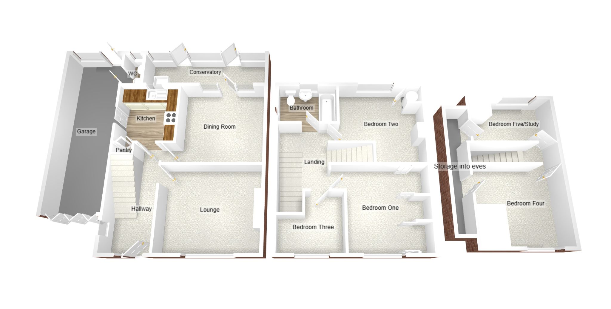 4 bedroom semi-detached house Sold in Coventry - Floorplan 1.