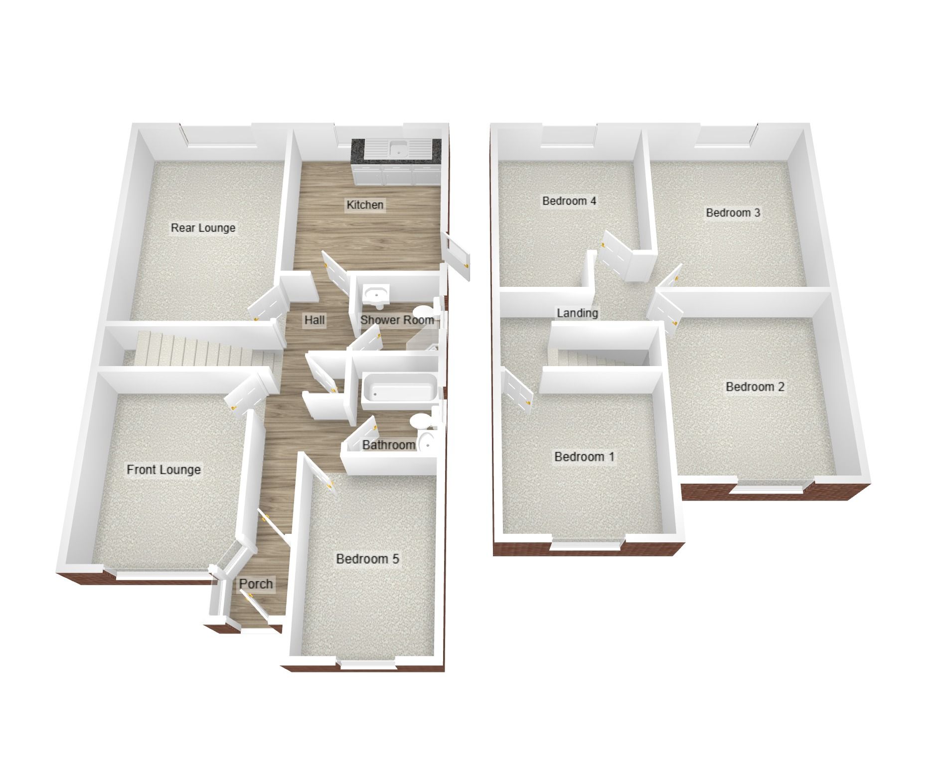 5 bedroom semi-detached house Sold in Coventry - Floorplan 2.
