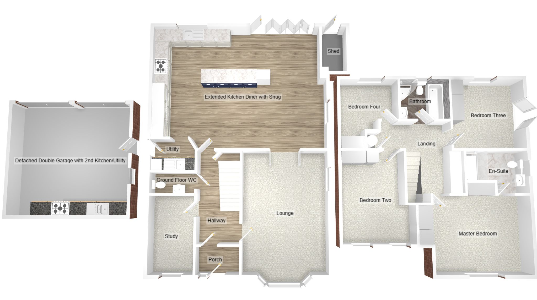 4 bedroom detached house For Sale in Coventry - Floorplan 2.