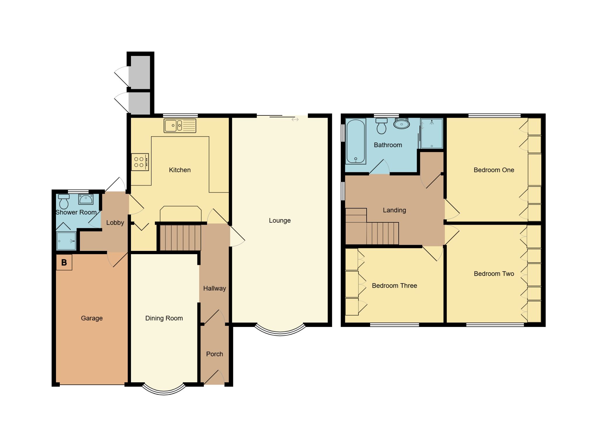 3 bedroom detached house Sold in Coventry - Floorplan 1.