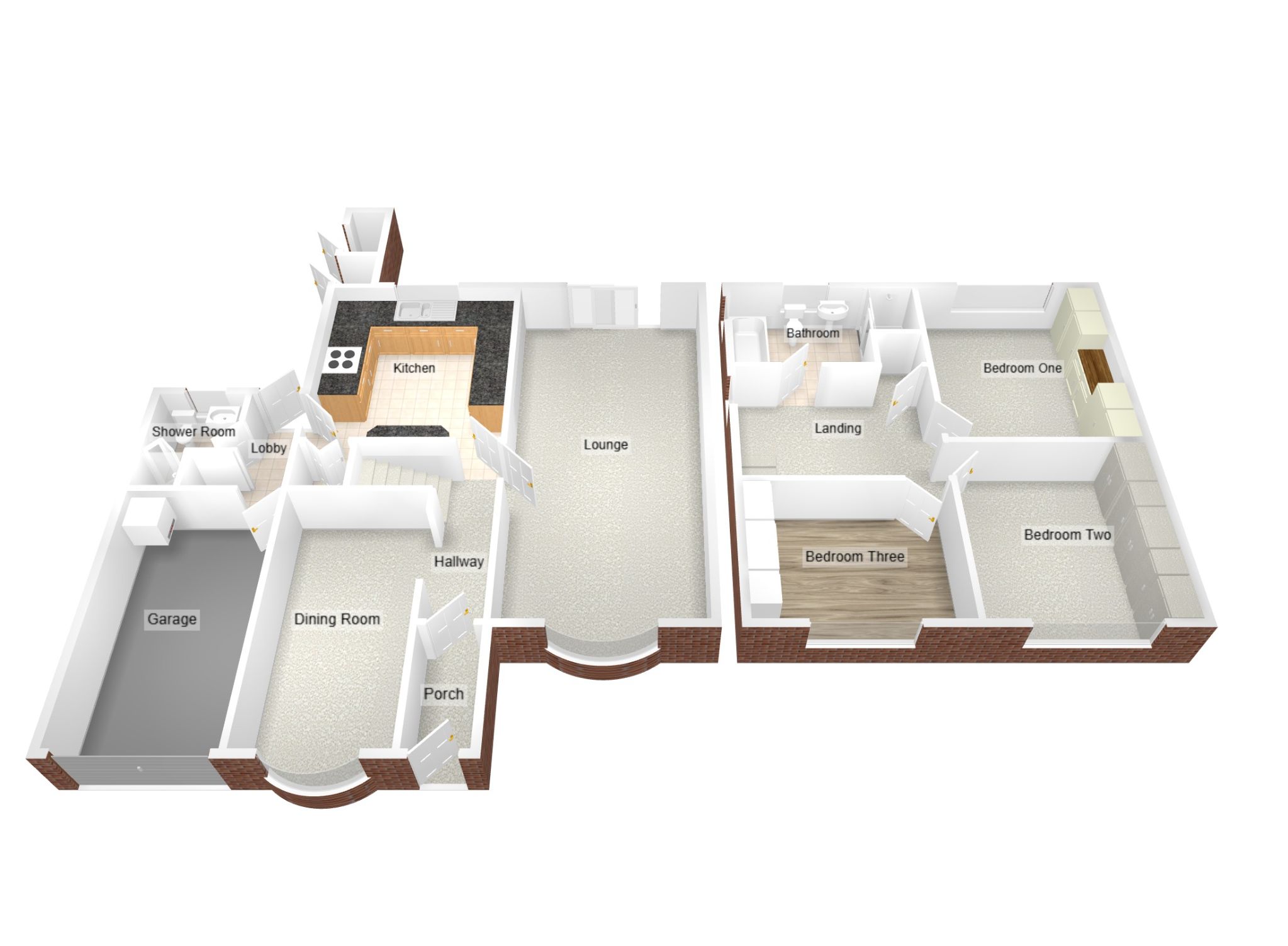 3 bedroom detached house Sold in Coventry - Floorplan 2.