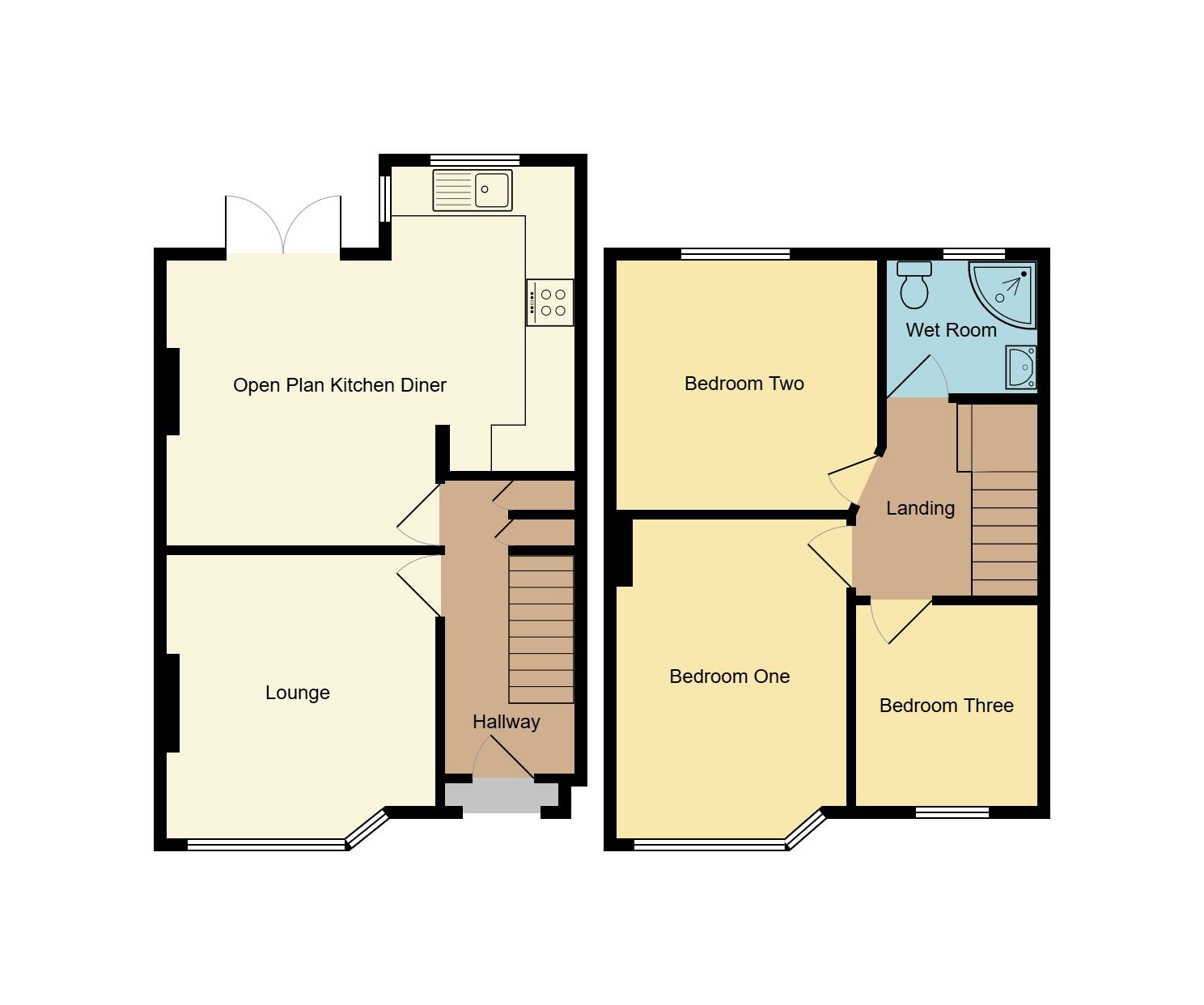 3 bedroom end terraced house SSTC in Coventry - Floorplan 1.