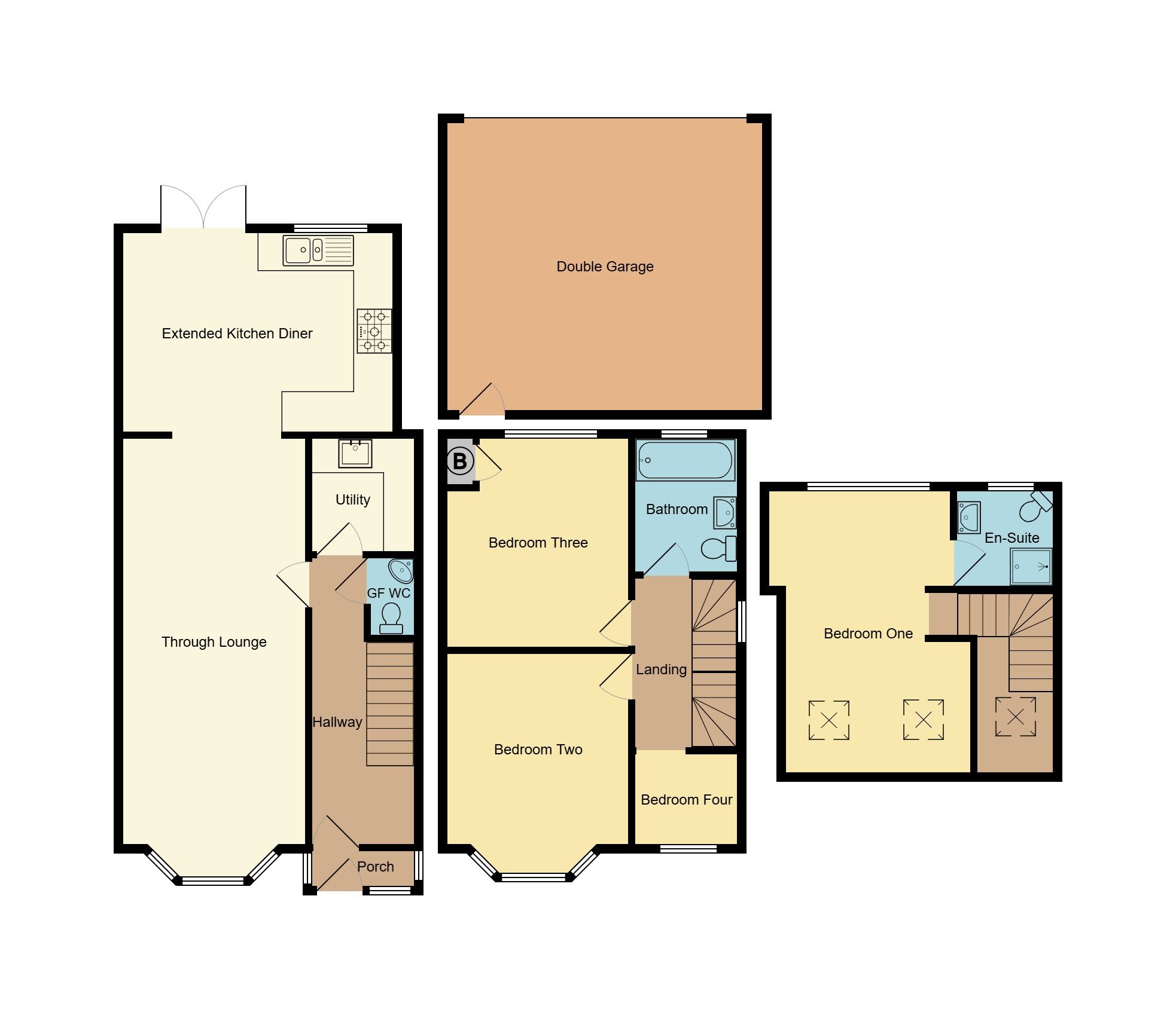 3 bedroom semi-detached house Sold in Coventry - Floorplan 1.