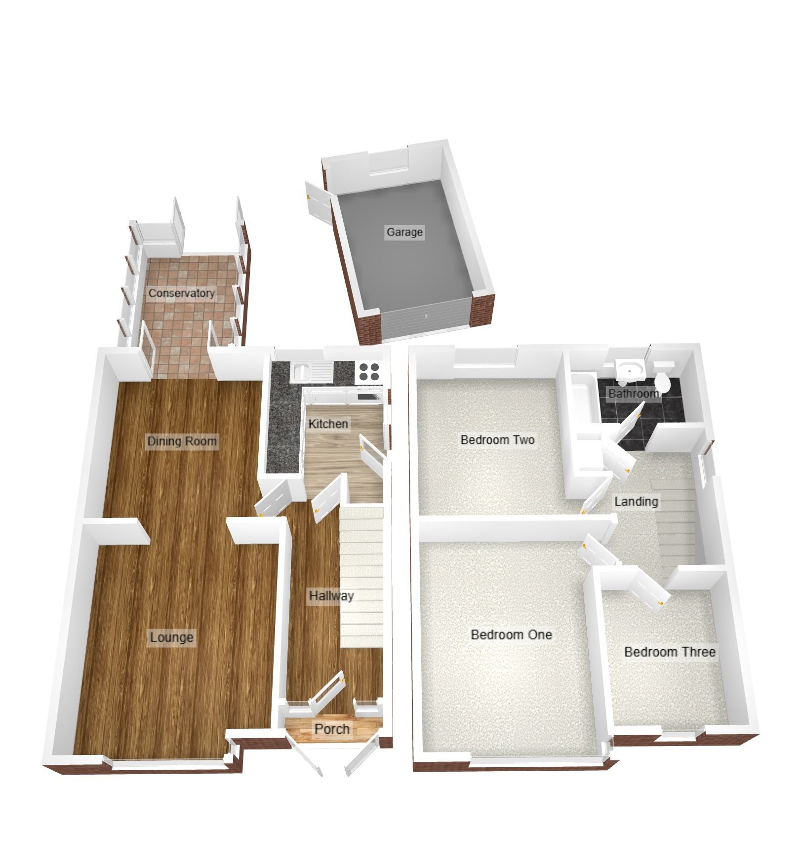 3 bedroom semi-detached house Sold in Coventry - Floorplan 2.