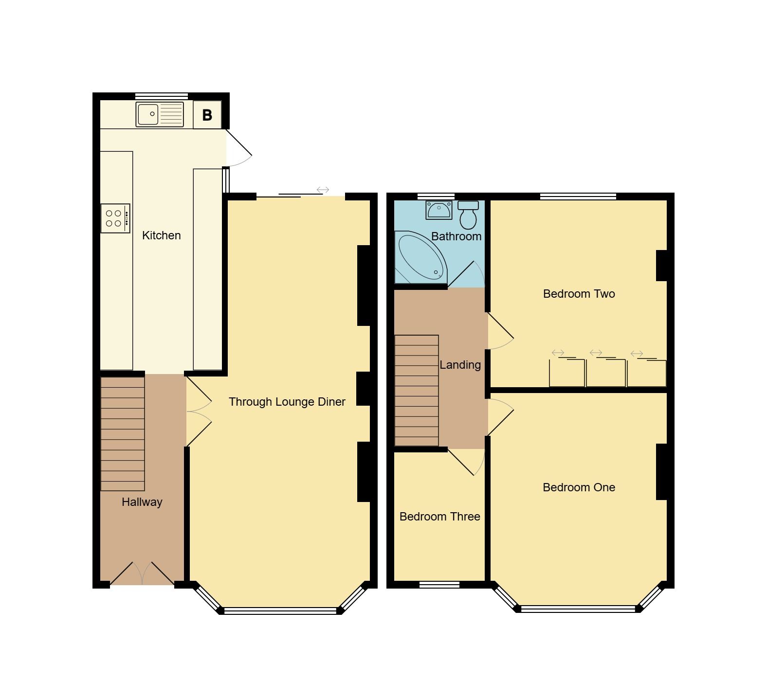 3 bedroom semi-detached house Sold in Coventry - Floorplan 1.