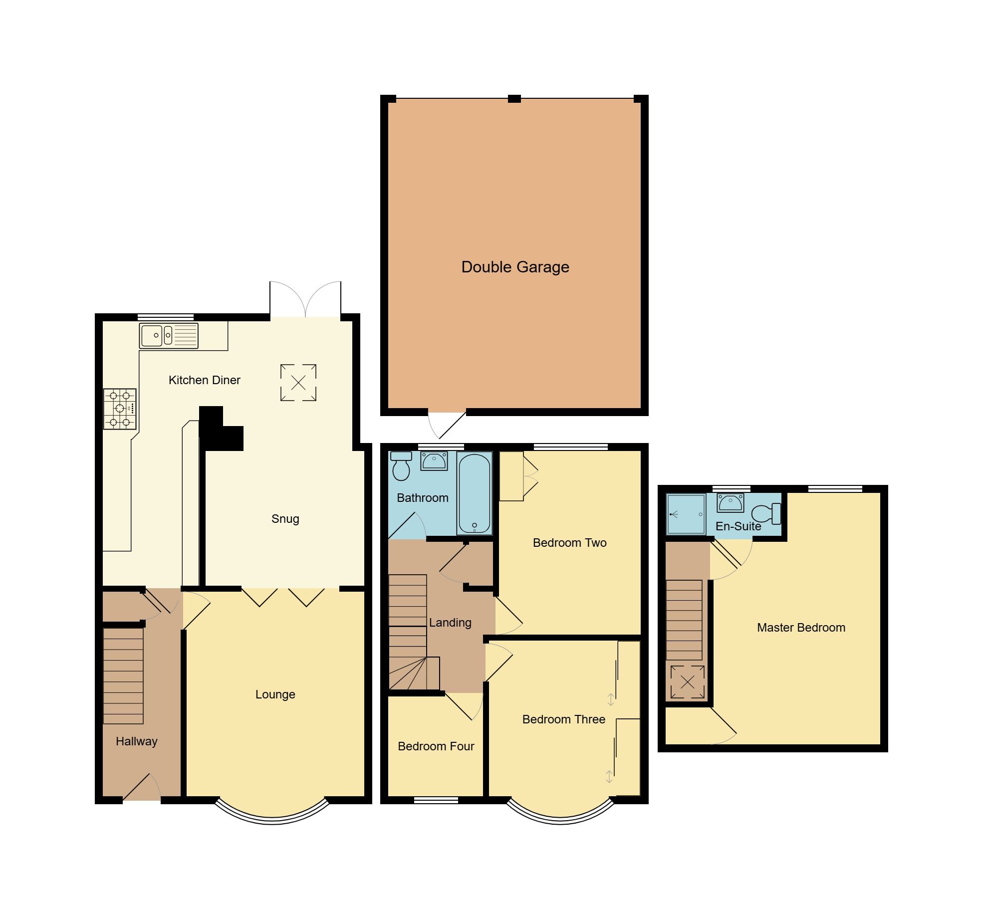 4 bedroom mid terraced house SSTC in Coventry - Floorplan 1.