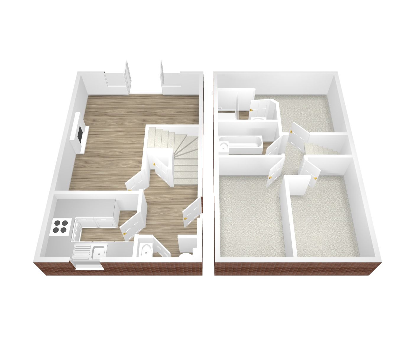 3 bedroom end terraced house Sold in Coventry - Floorplan 1.