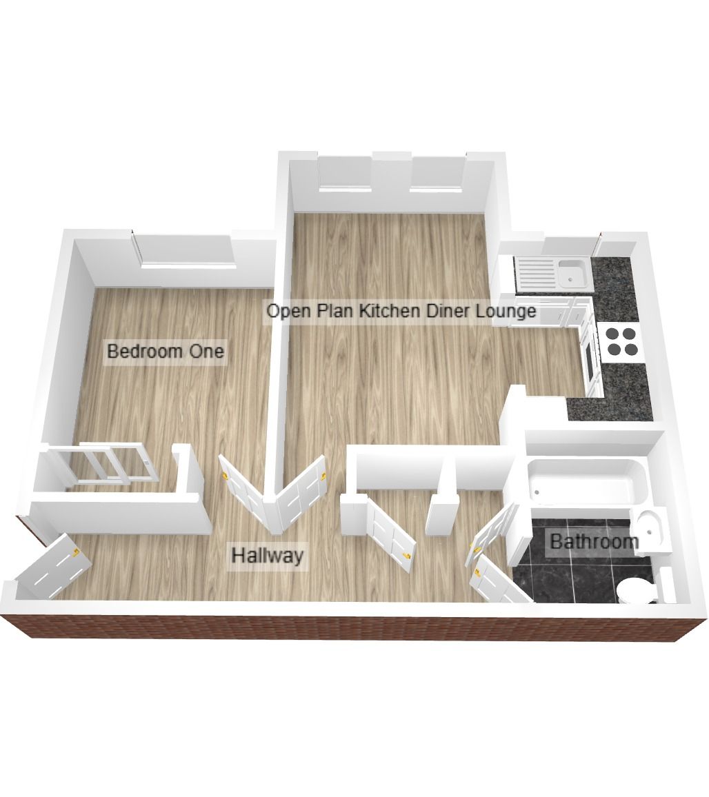 1 bedroom apartment flat/apartment SSTC in Coventry - Floorplan 2.
