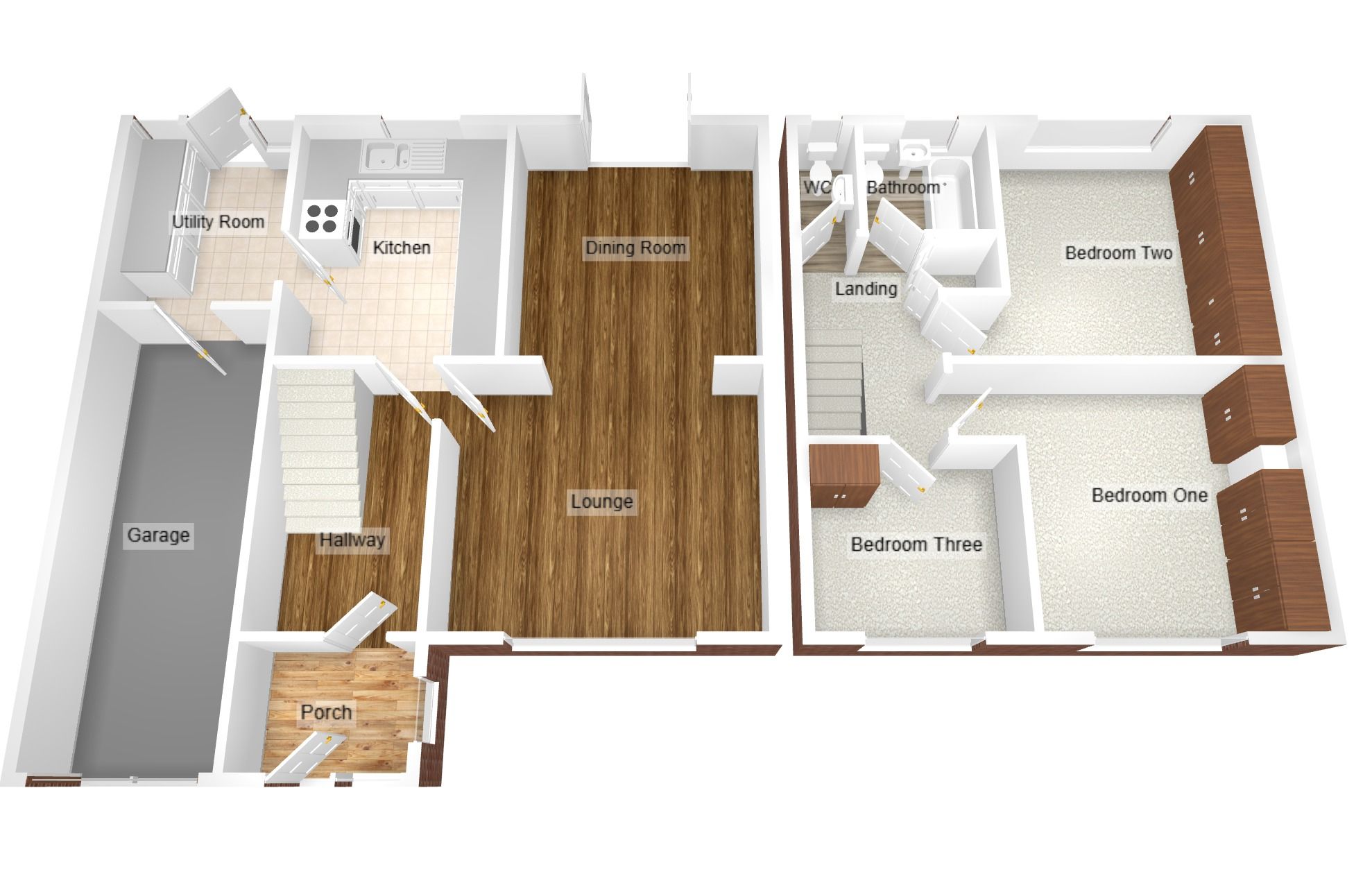 3 bedroom semi-detached house Sold in Coventry - Floorplan 2.