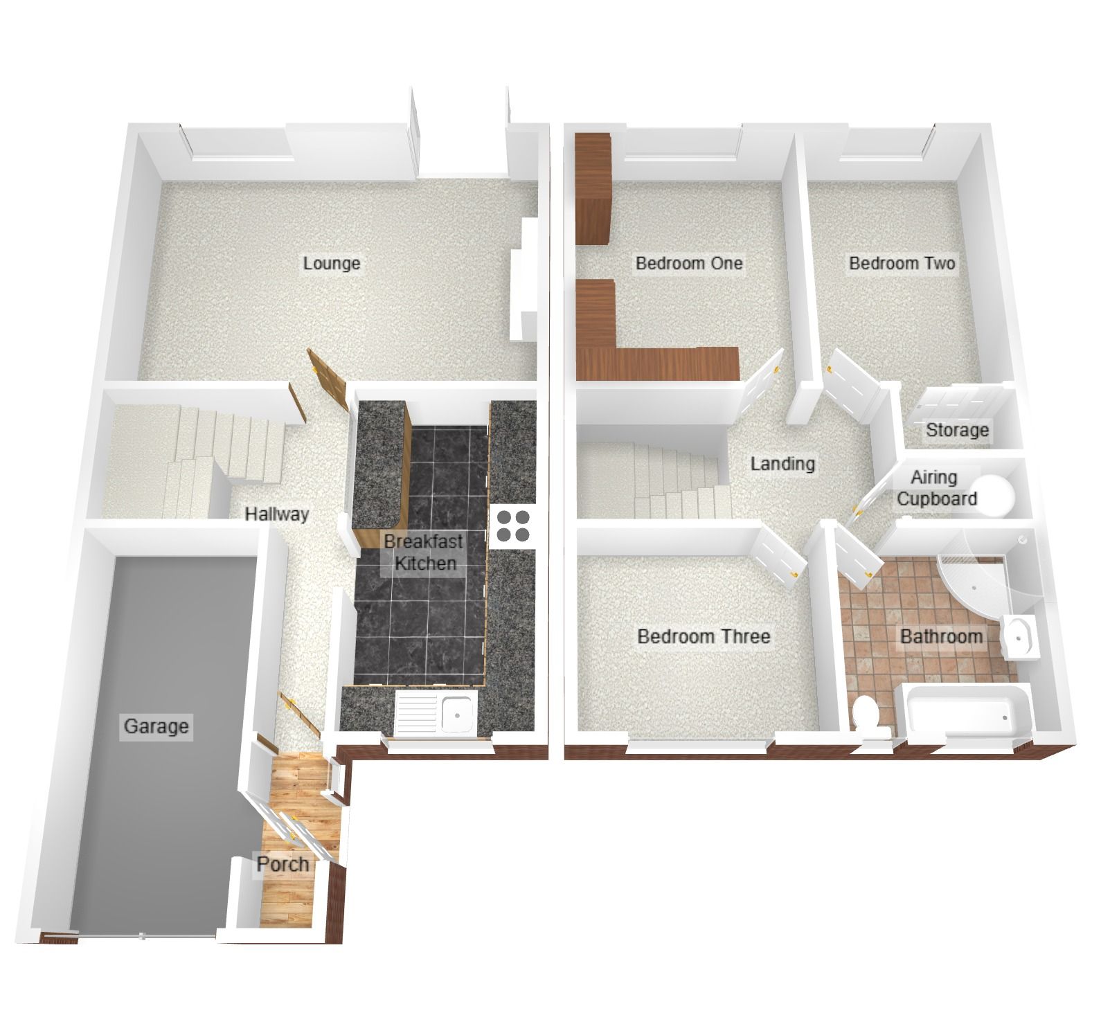 3 bedroom mid terraced house SSTC in Coventry - Floorplan 2.