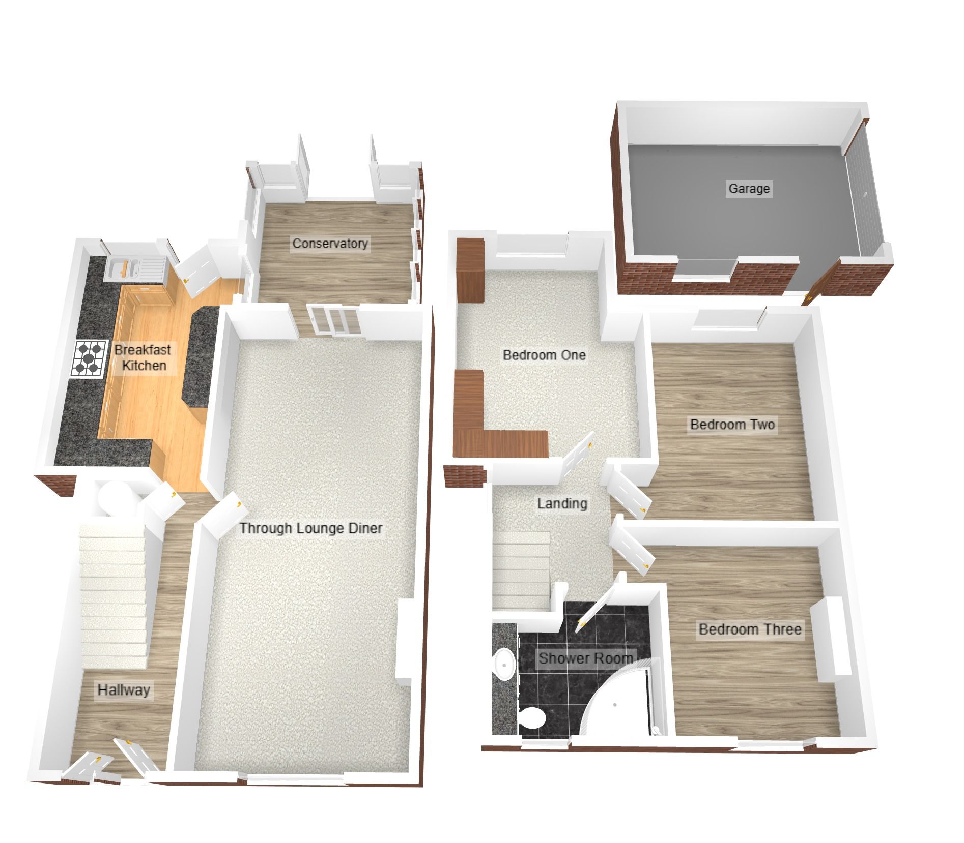 3 bedroom semi-detached house Sold in Coventry - Floorplan 1.