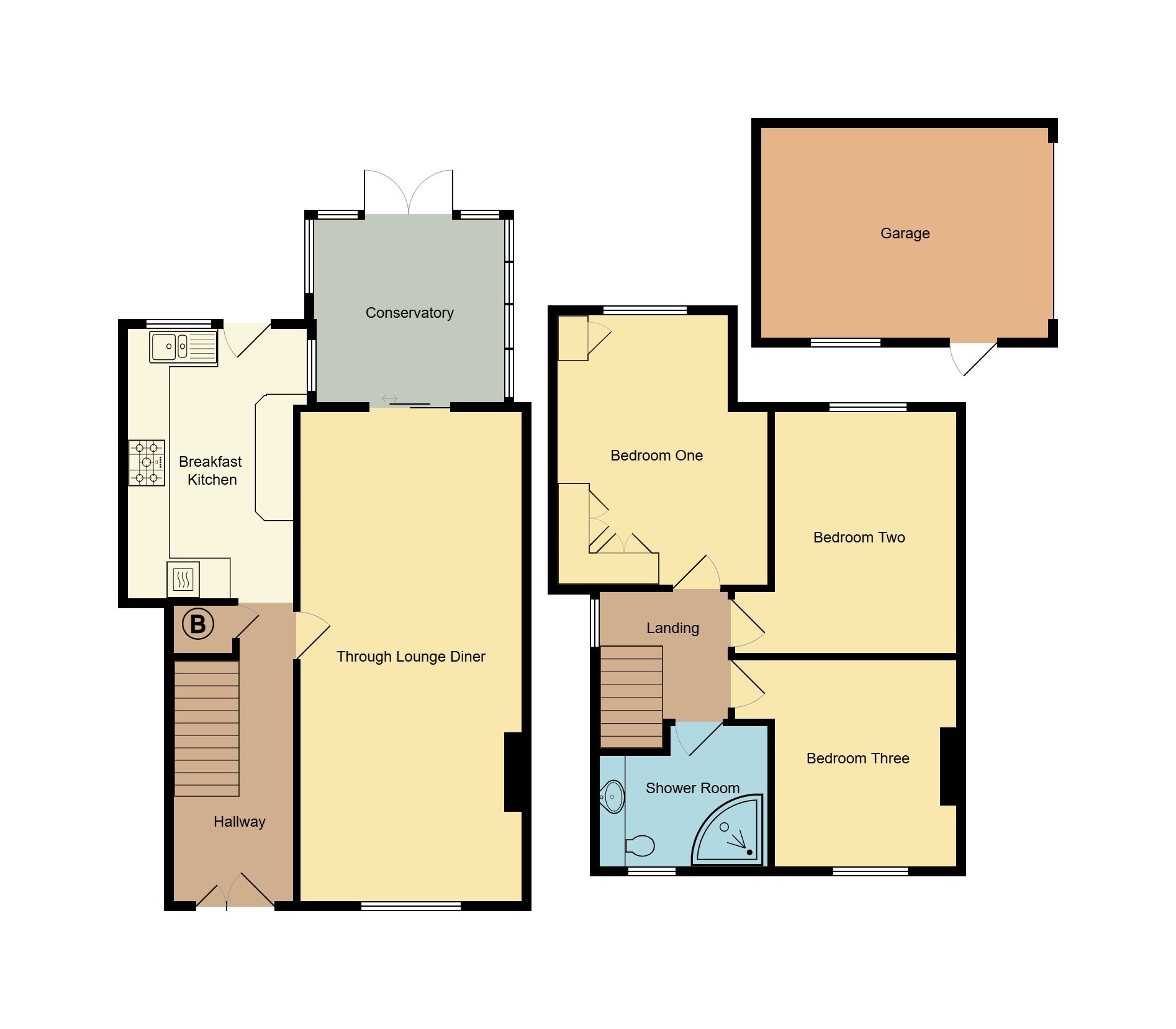 3 bedroom semi-detached house Sold in Coventry - Floorplan 2.
