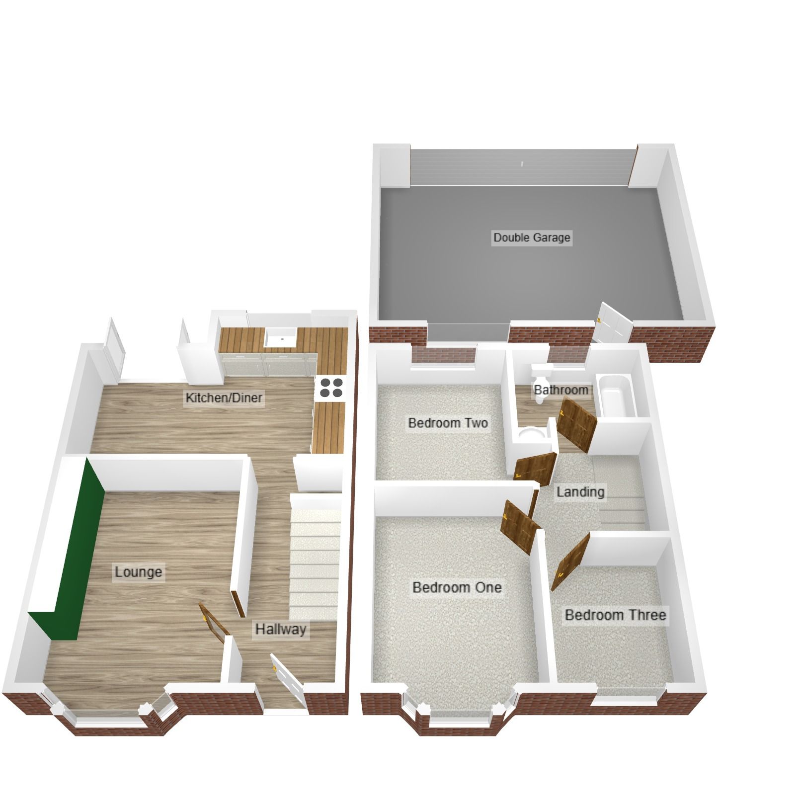 3 bedroom end terraced house Sold in Coventry - Floorplan 2.
