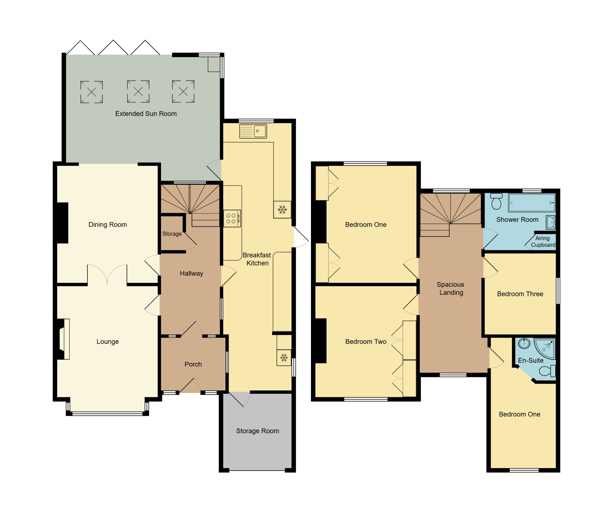 4 bedroom semi-detached house SSTC in Coventry - Floorplan 1.