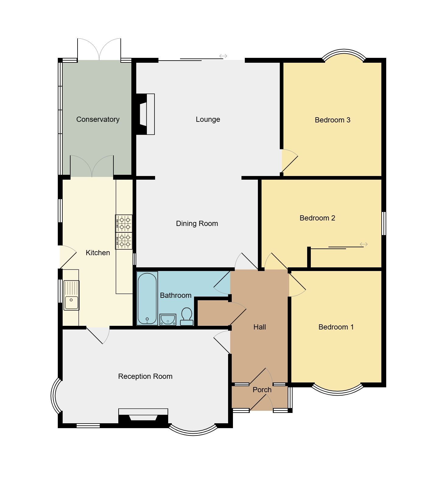 3 bedroom detached bungalow SSTC in Coventry - Floorplan 2.