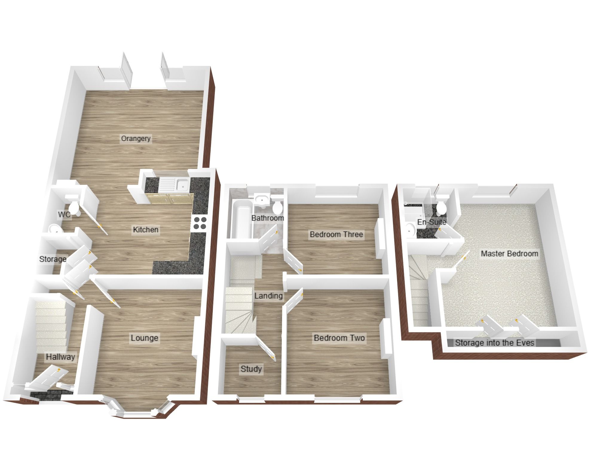3 bedroom mid terraced house SSTC in Coventry - Floorplan 2.