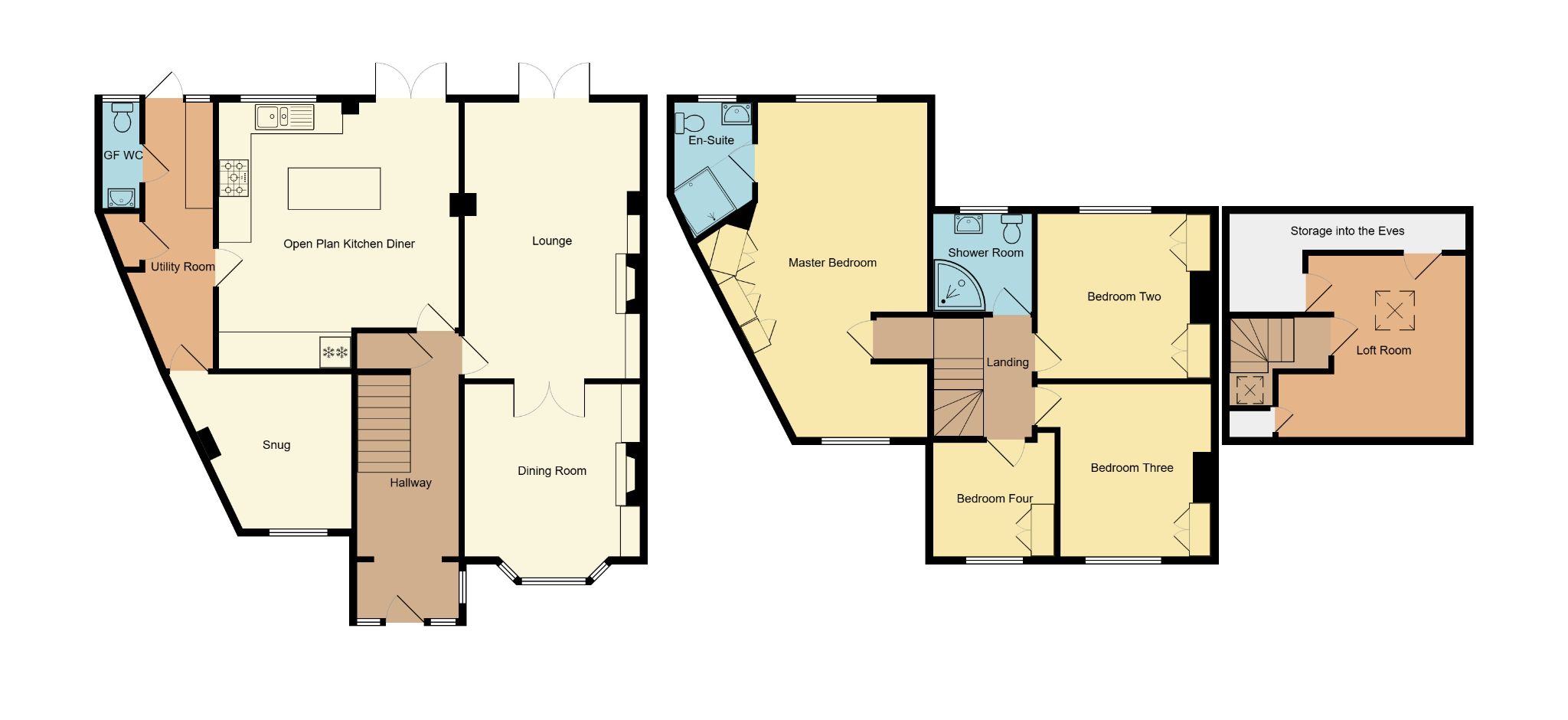 4 bedroom semi-detached house SSTC in Coventry - Floorplan 1.