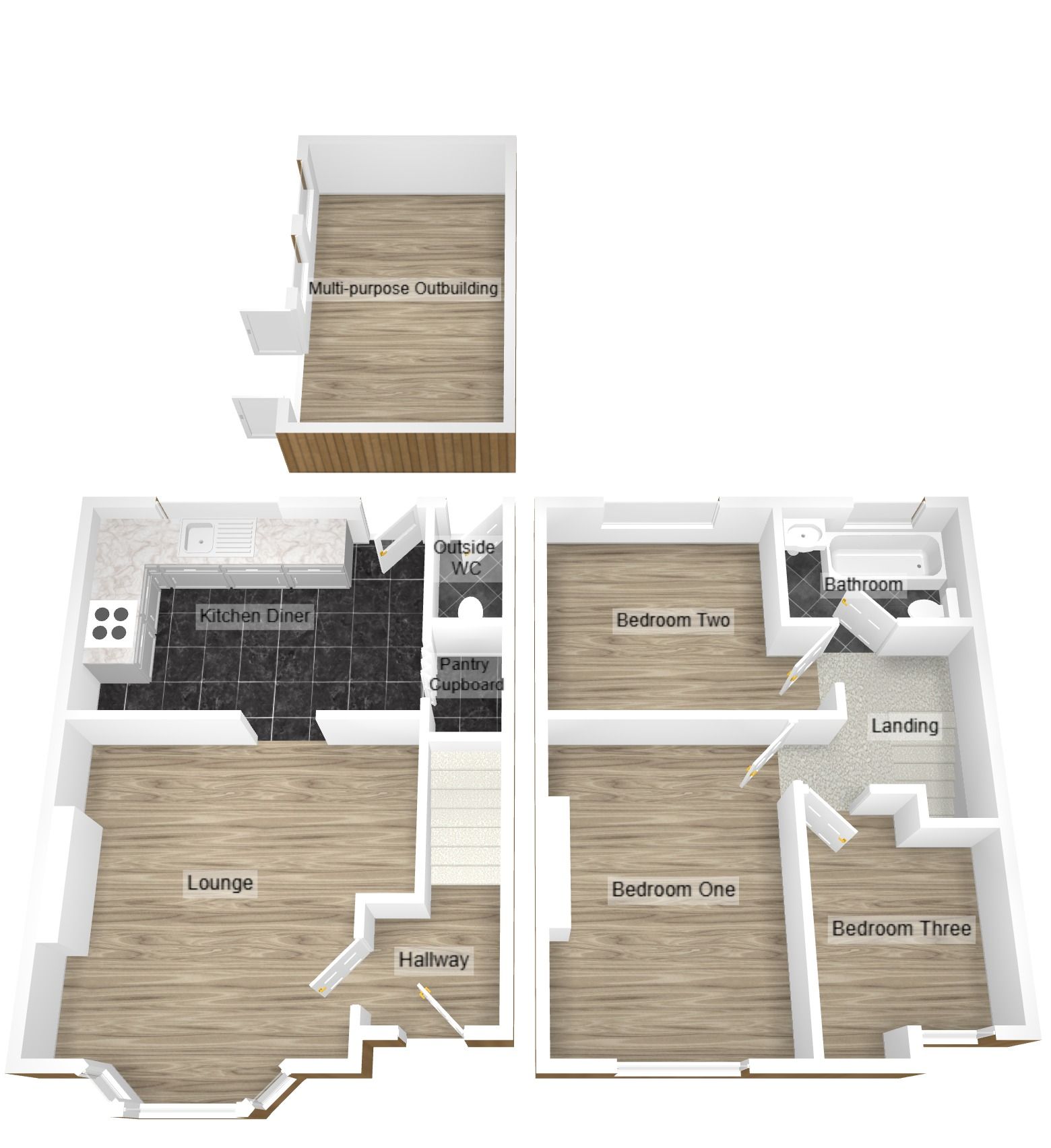 3 bedroom semi-detached house SSTC in Coventry - Floorplan 2.