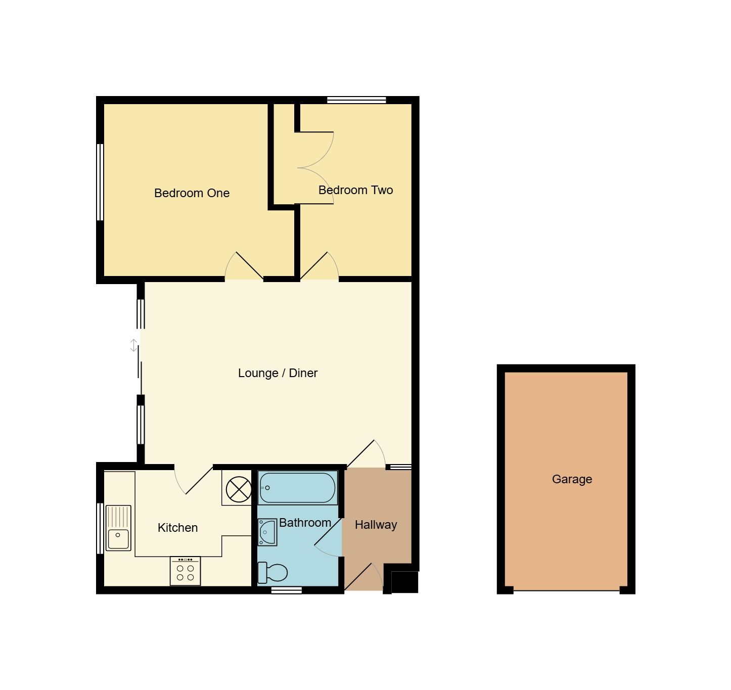 2 bedroom apartment flat/apartment For Sale in Coventry - Floorplan 1.