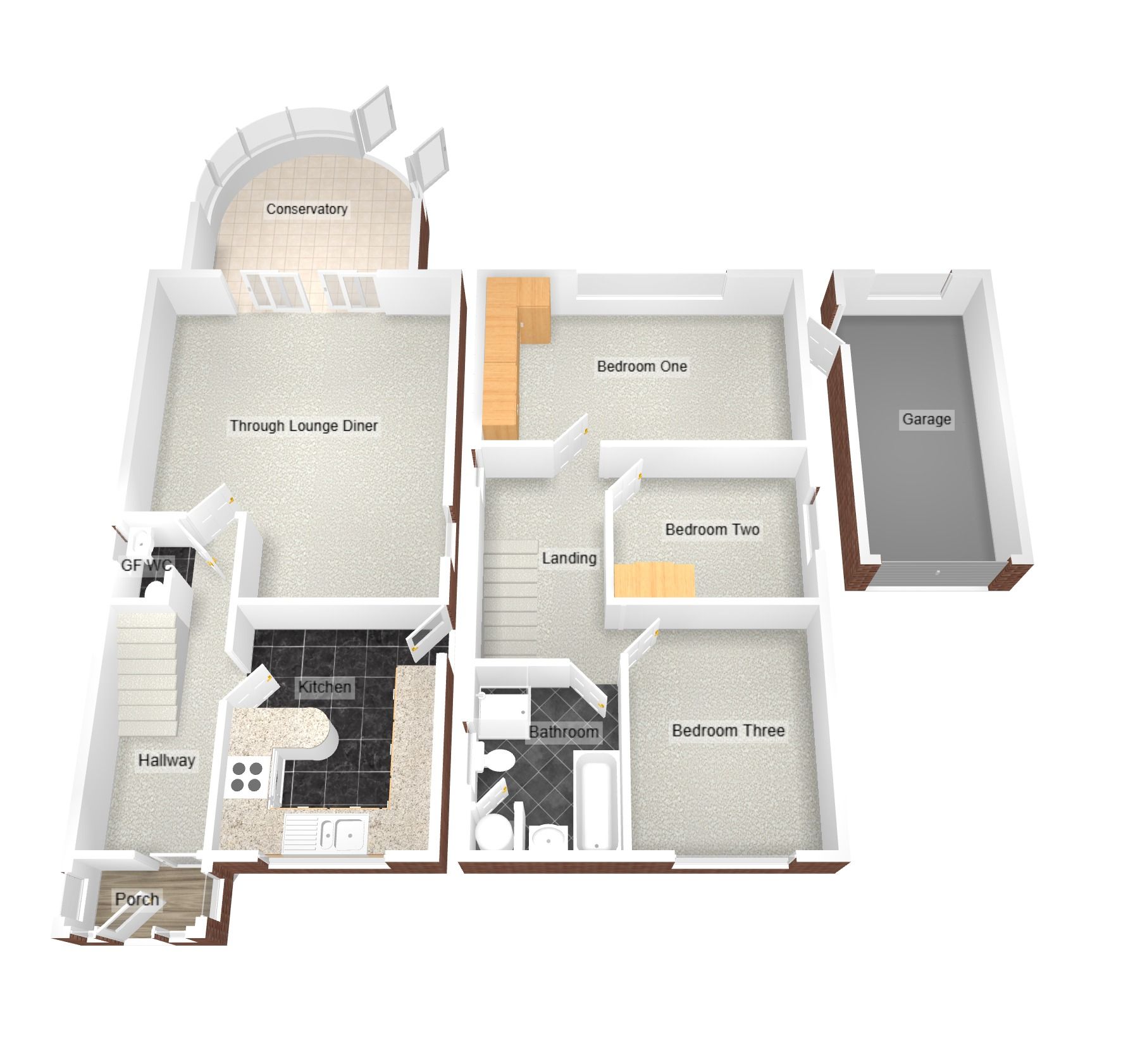 3 bedroom detached house For Sale in Coventry - Floorplan 2.