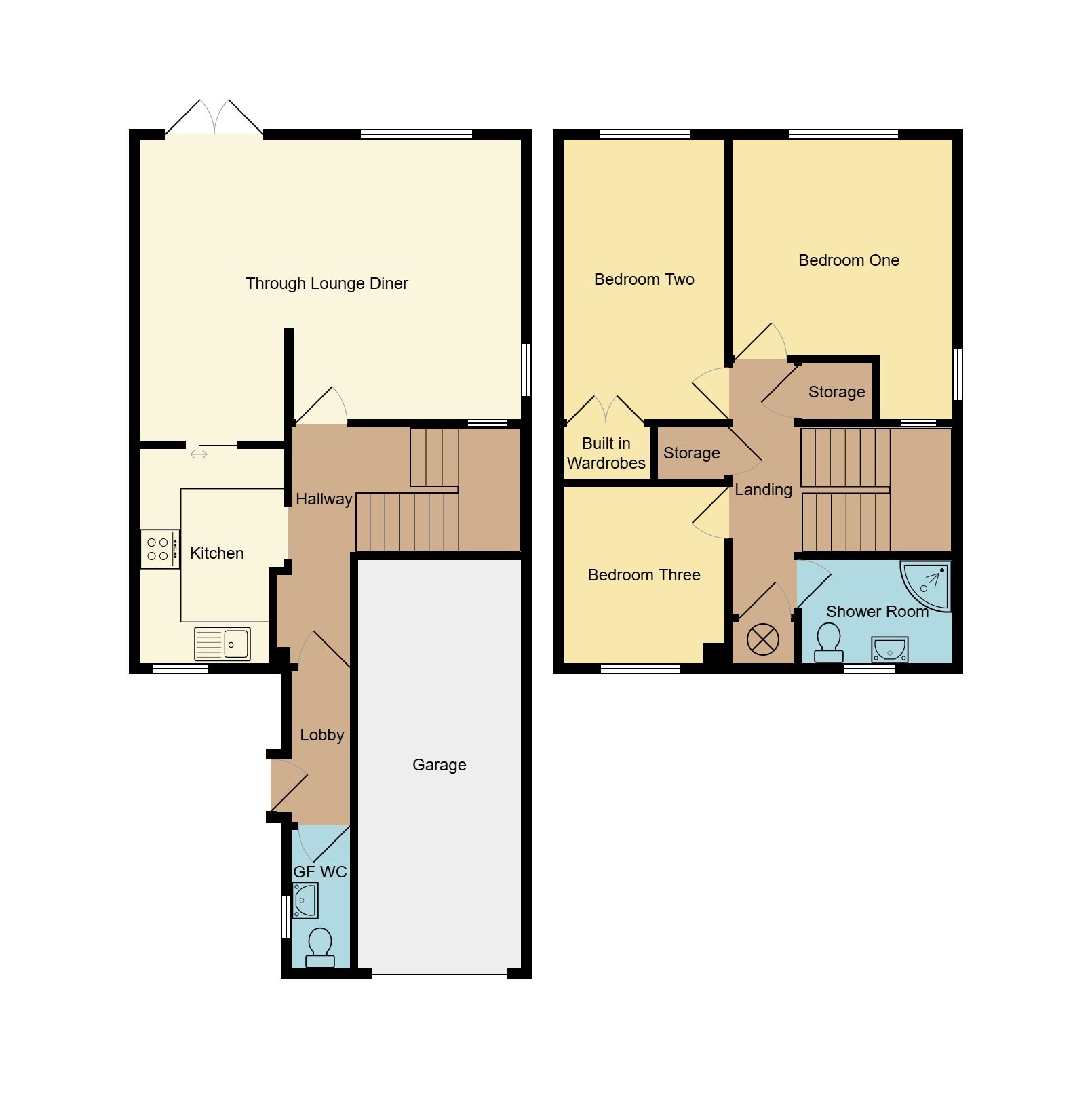 3 bedroom end terraced house For Sale in Coventry - Floorplan 1.