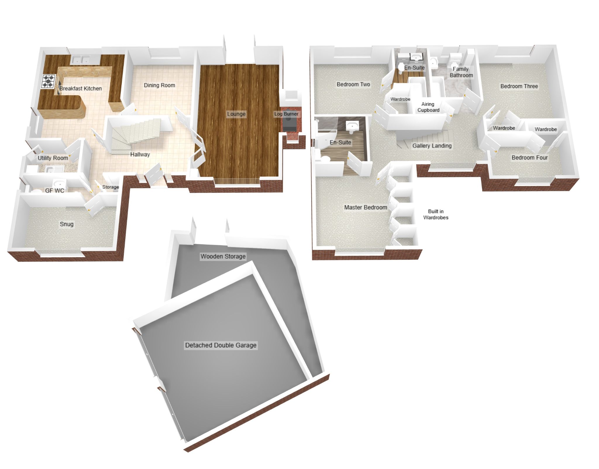 4 bedroom detached house For Sale in Coventry - Floorplan 2.