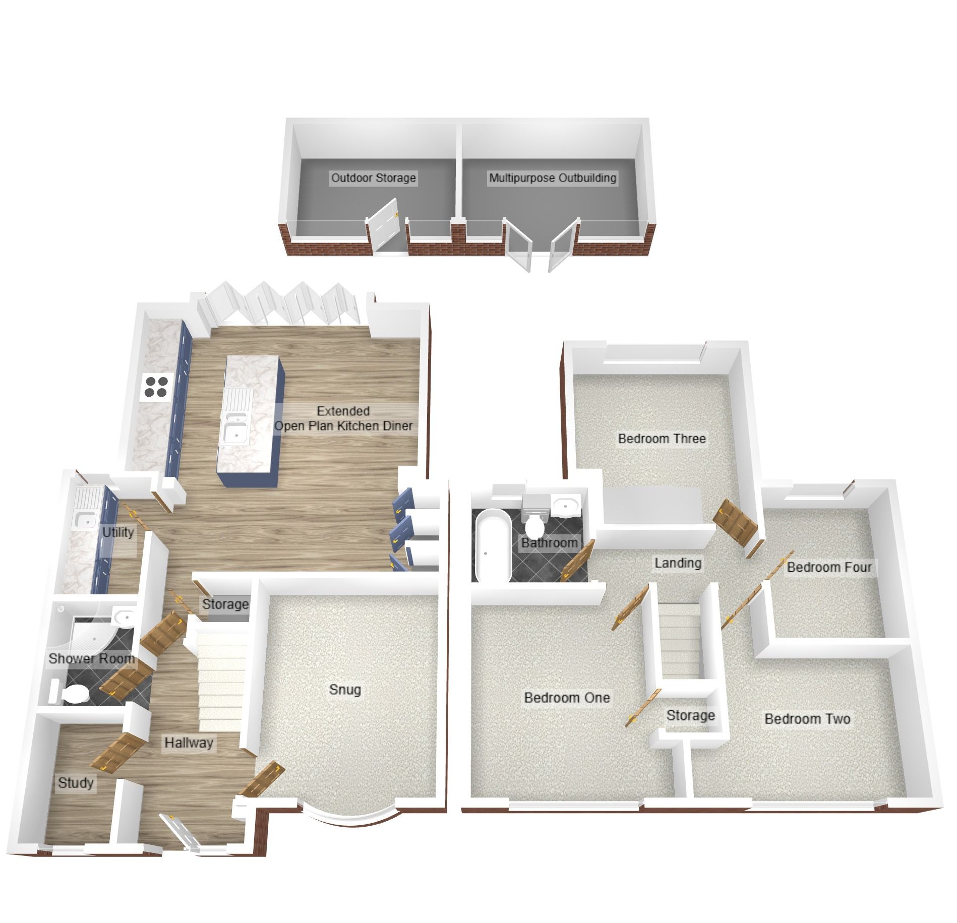 4 bedroom mid terraced house For Sale in Coventry - Floorplan 2.