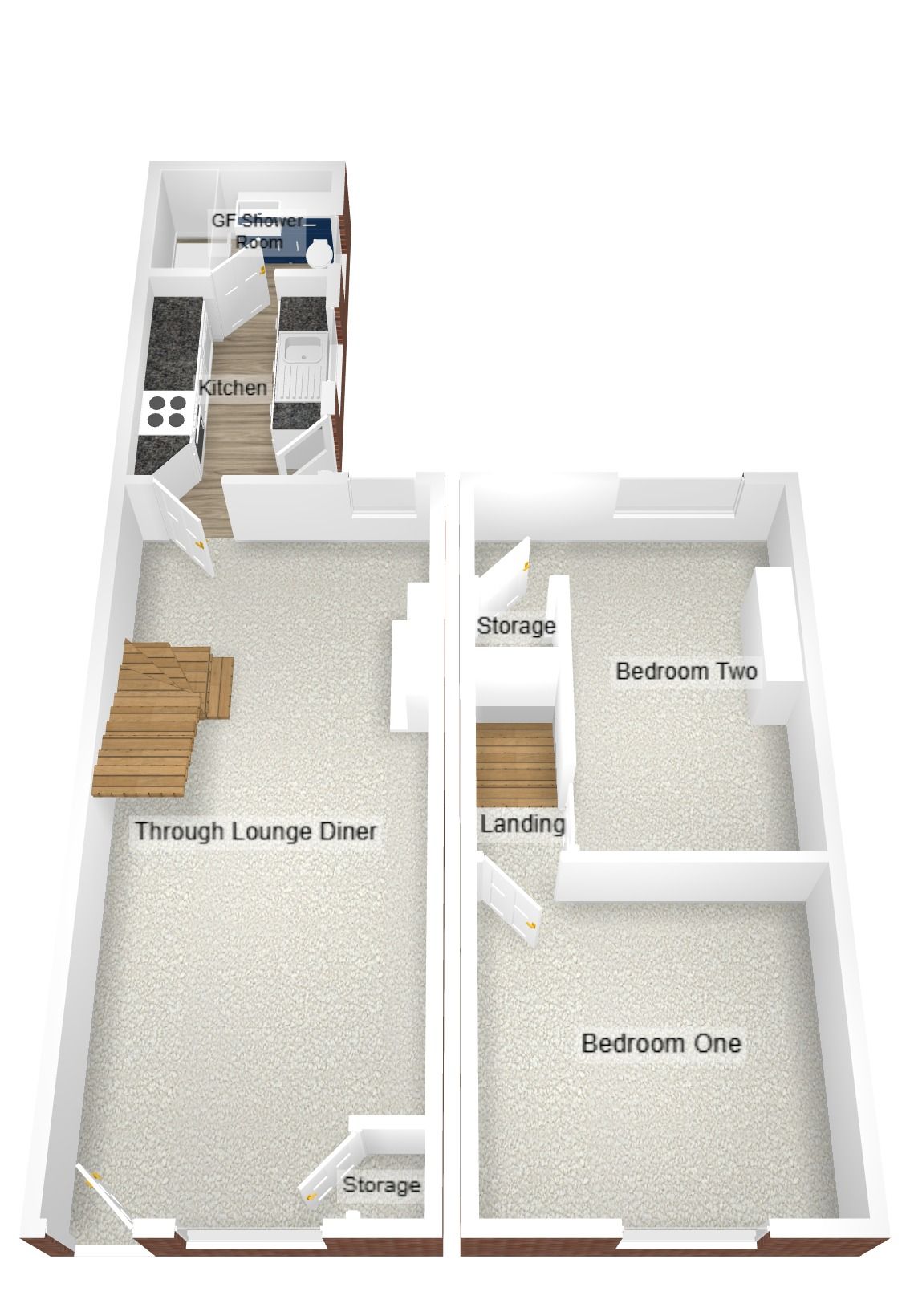 2 bedroom mid terraced house For Sale in Coventry - Floorplan 2.